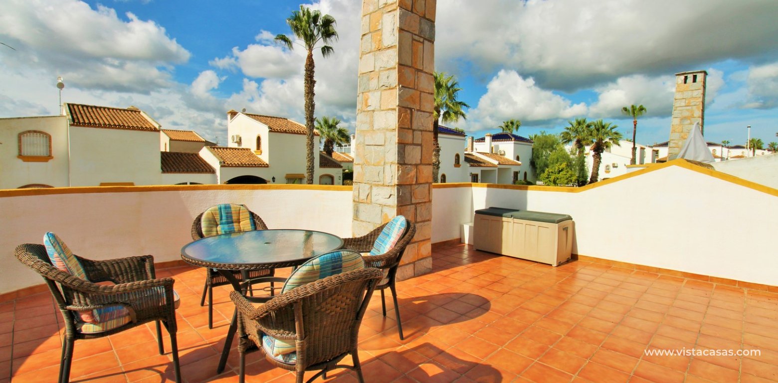 3 Bedroom Ibiza-Style Villa for Sale in Los Dolses roof terrace