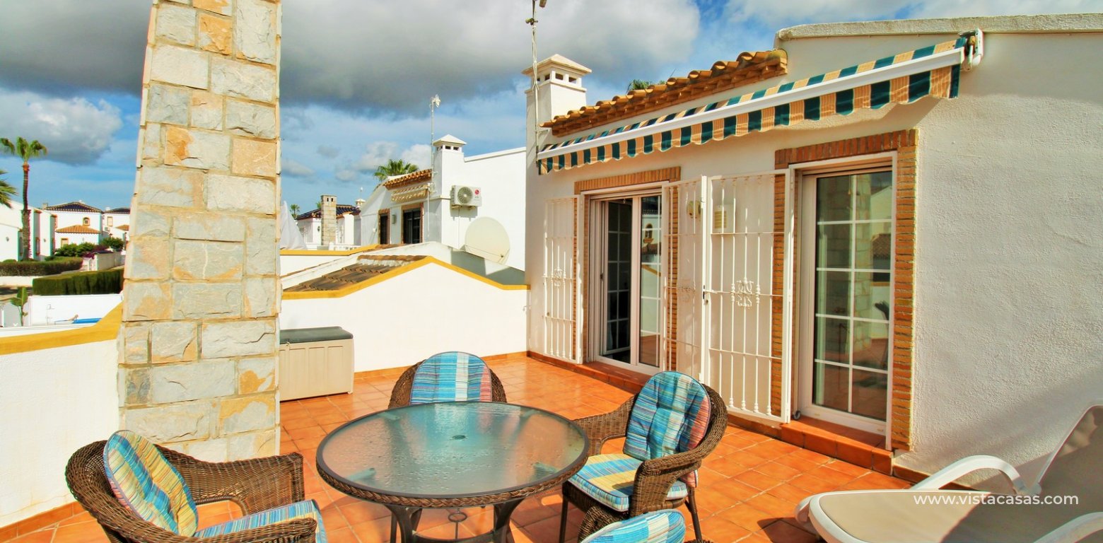 3 Bedroom Ibiza-Style Villa for Sale in Los Dolses roof solarium