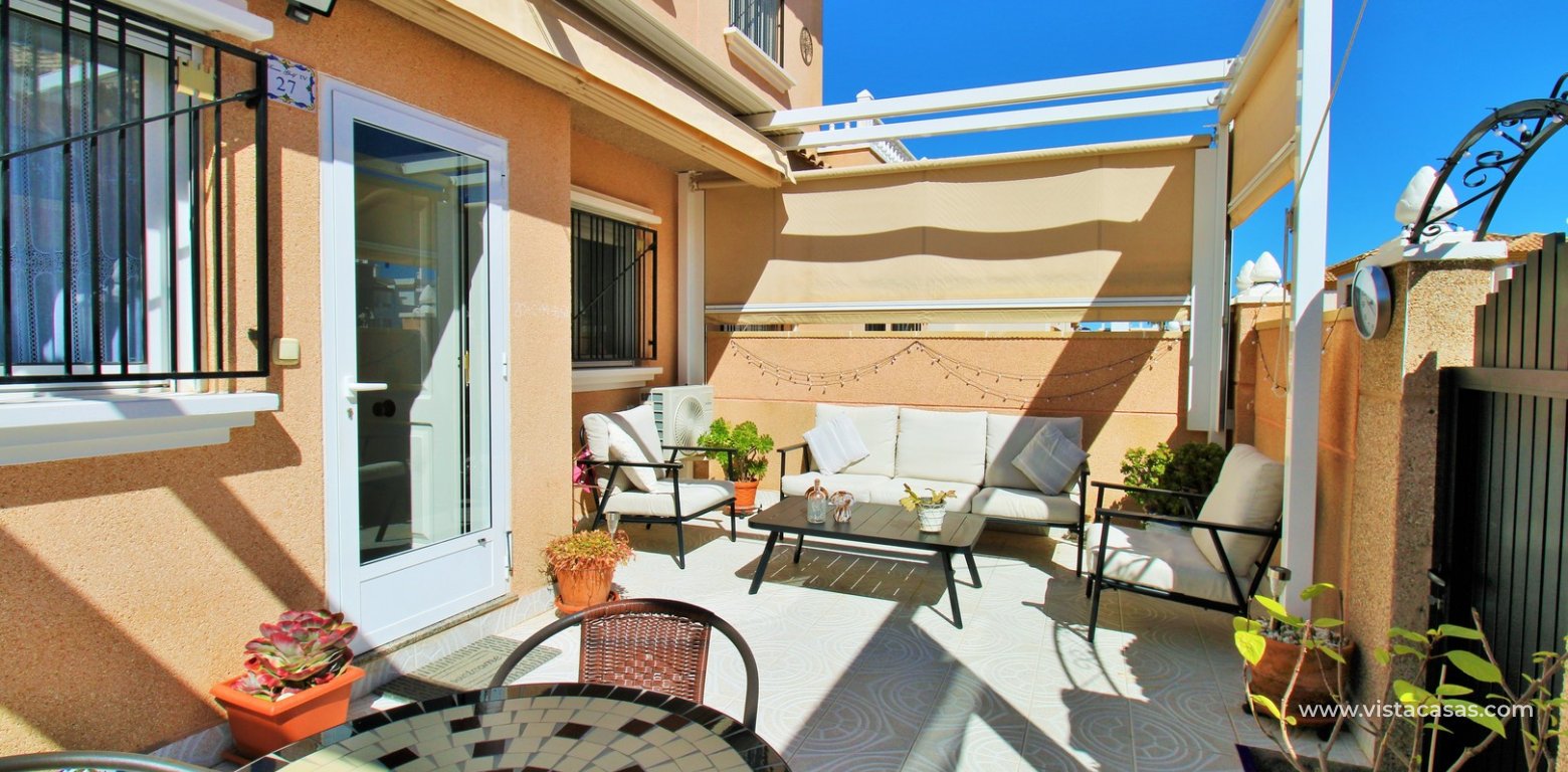 Renovated 3 Bed Quad House Villamartin Torregolf IV front terrace