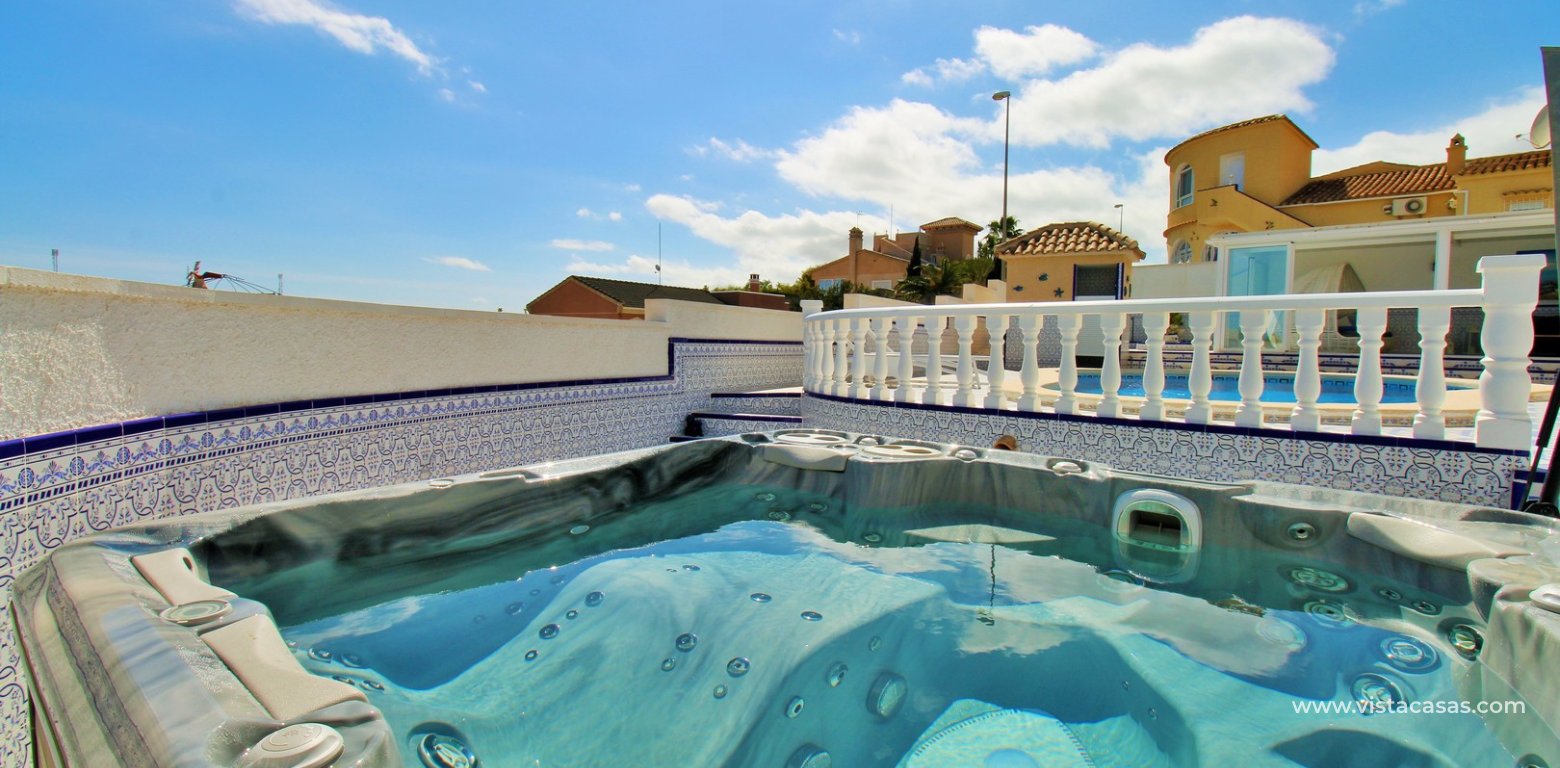 Sea View Villa with Heated Pool in Villamartin jacuzzi