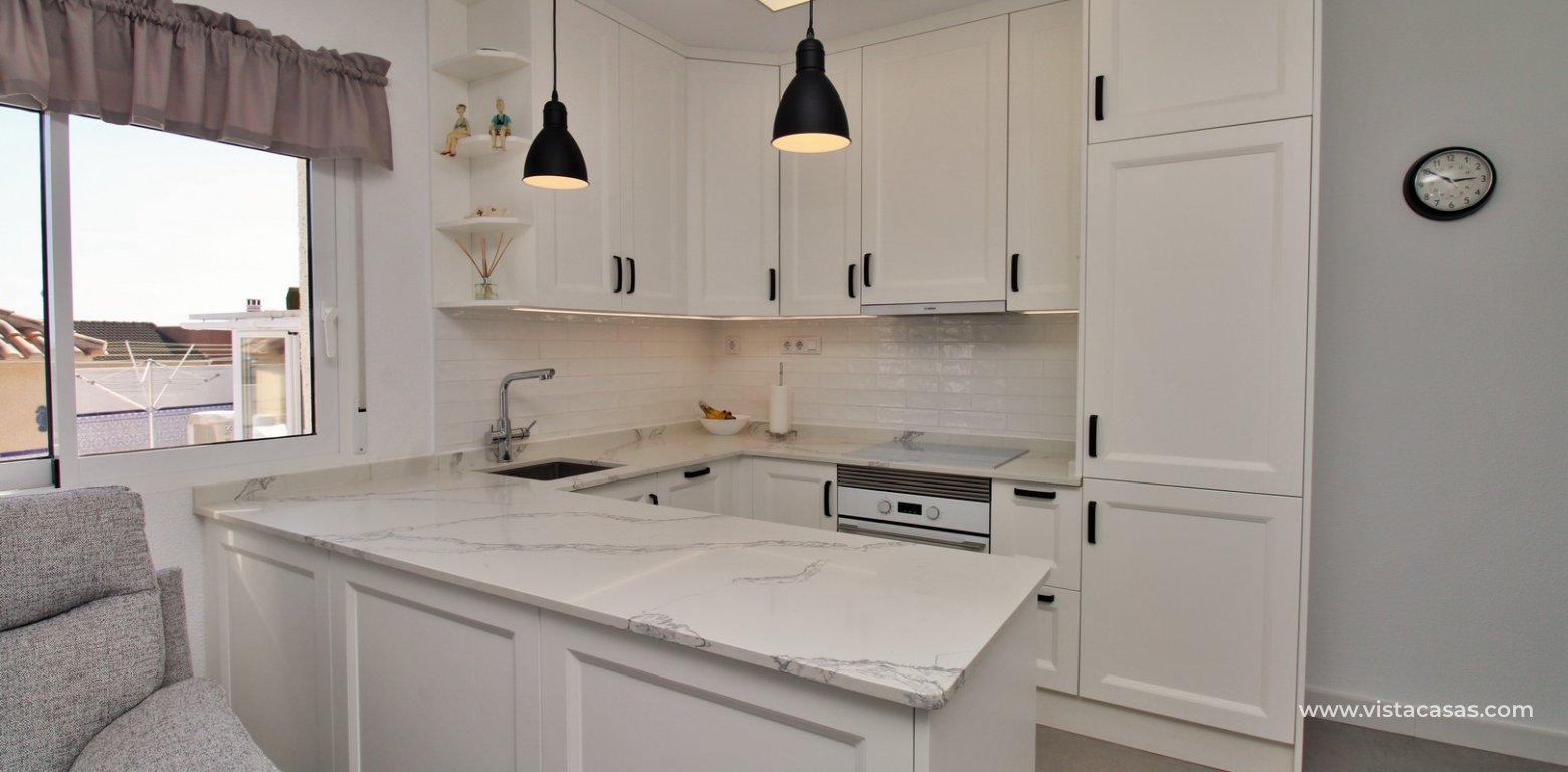 Sea View Villa with Heated Pool in Villamartin kitchen