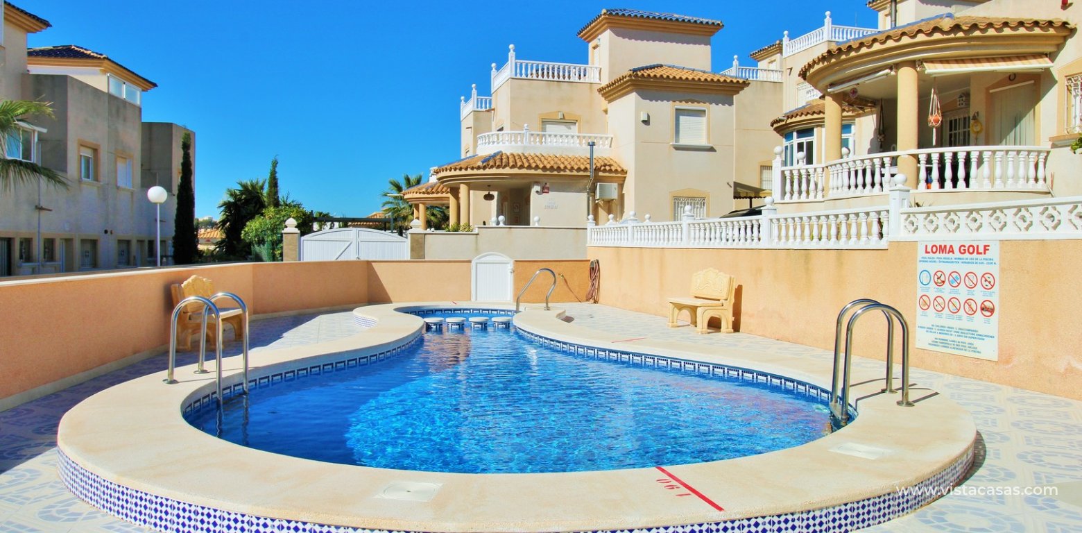 South-Facing 2 Bed Bungalow For Sale in Loma Golf Villamartin pool