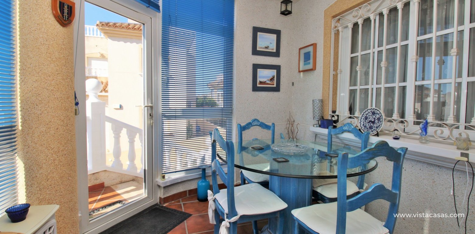 South-Facing 2 Bed Bungalow For Sale in Loma Golf Villamartin conservatory