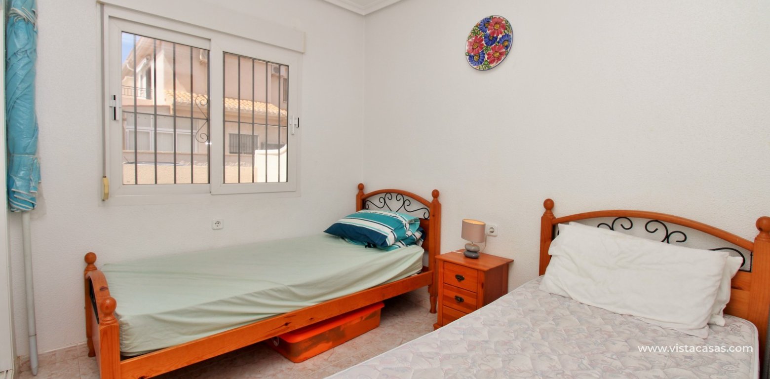 3 Bed Townhouse For Sale Playa Flamenca Near Beach & Zenia Blvd downstairs twin bedroom