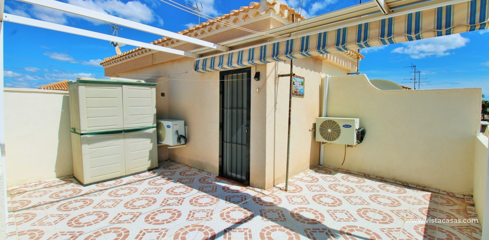 3 Bed Townhouse For Sale Playa Flamenca Near Beach & Zenia Blvd solarium