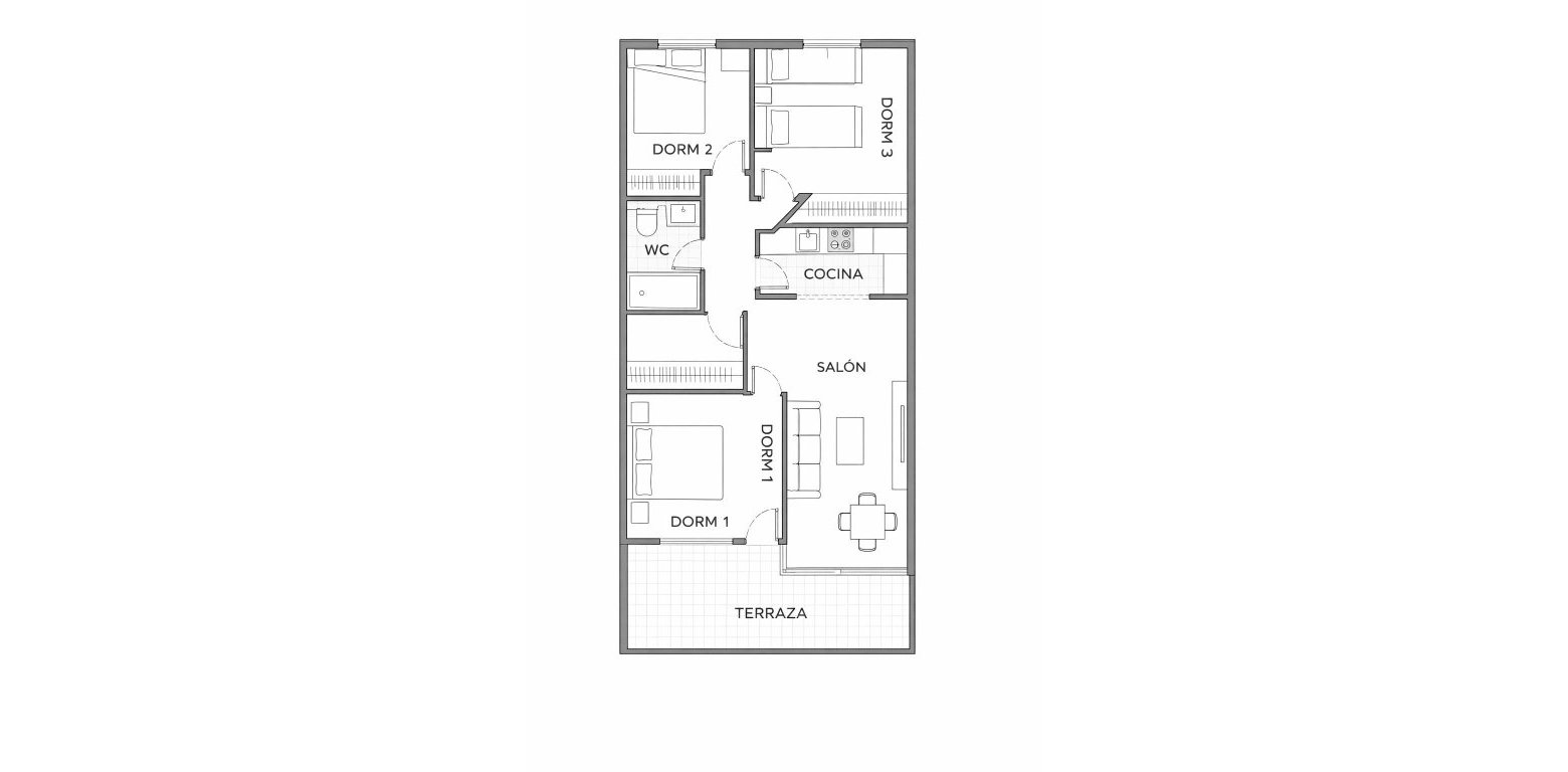 Sale - Lägenhet - Campoamor