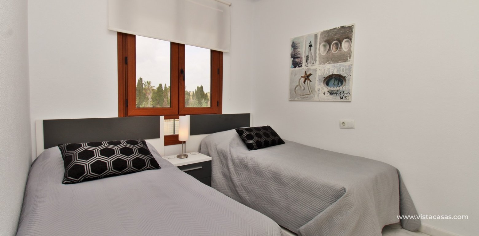 2 Bed Corner Apartment Las Violetas Pau 8 Villamartin twin bedroom