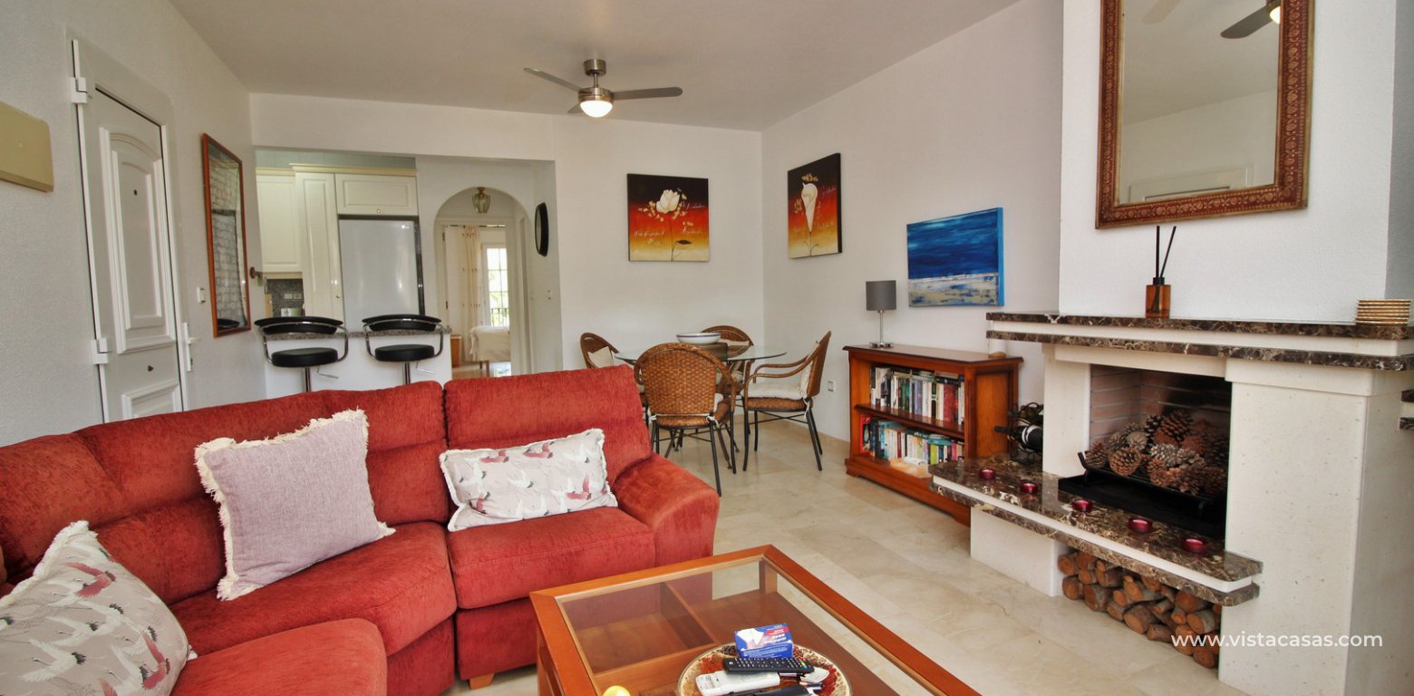 Top floor apartment for sale with garage in Las Ramblas golf Orihuela Costa lounge