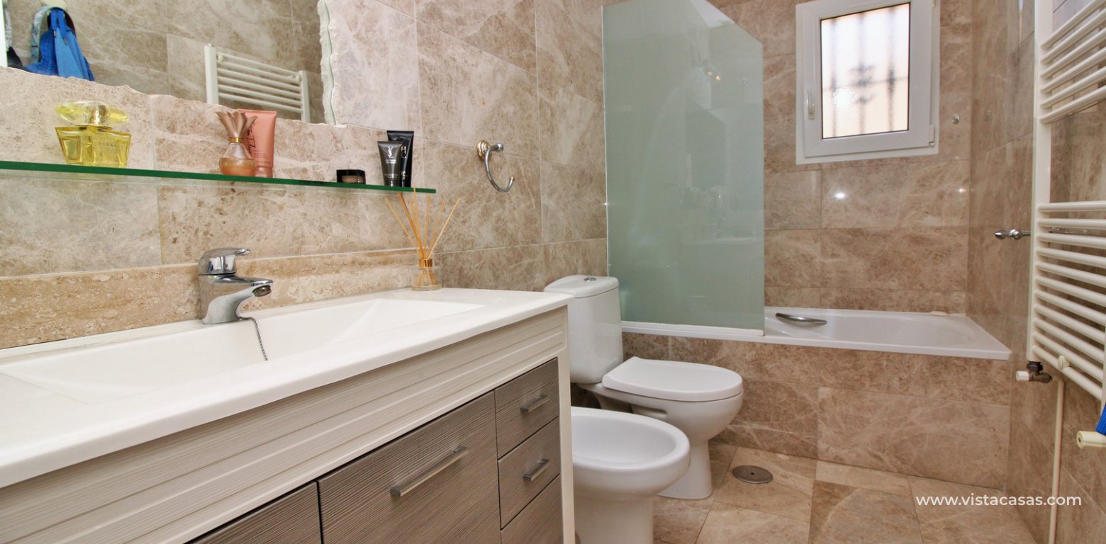 Detached villa for sale with private pool in Las Rambas golf downstairs bathroom