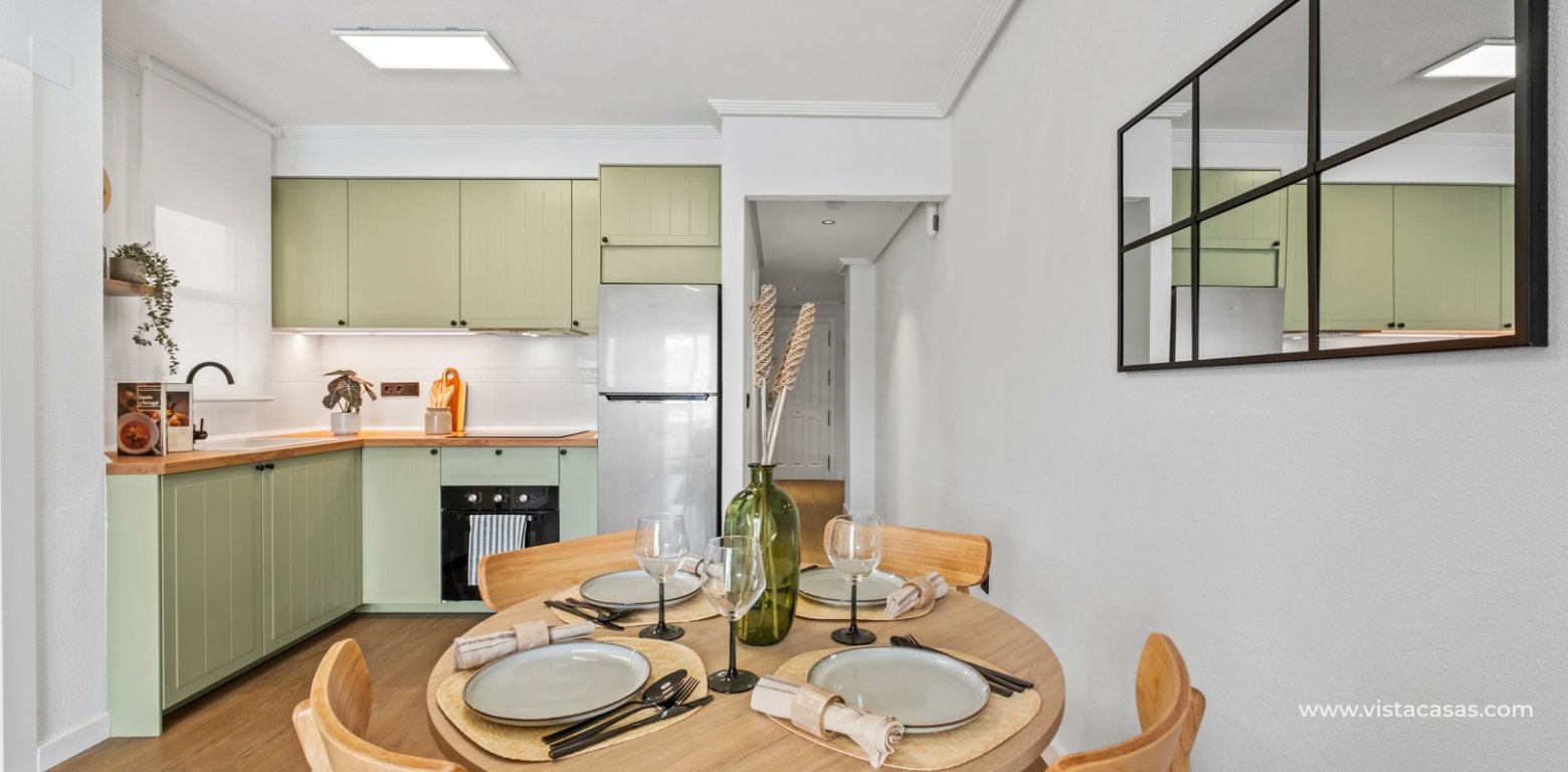 Renovated 2 Bedroom Apartment in Playa Flamenca La Mirada dining area