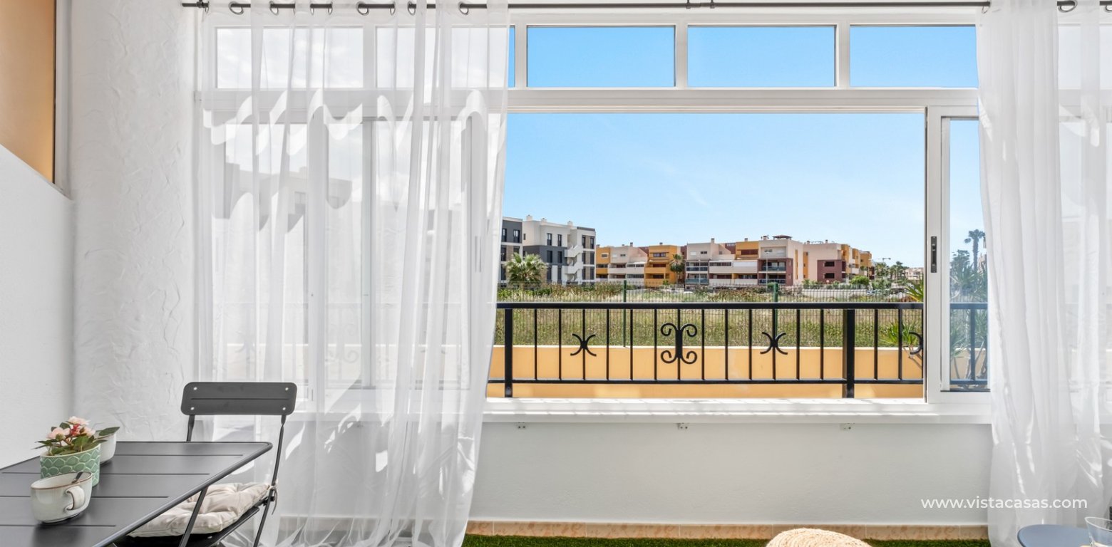 Renovated 2 Bedroom Apartment in Playa Flamenca La Mirada front balcony 2