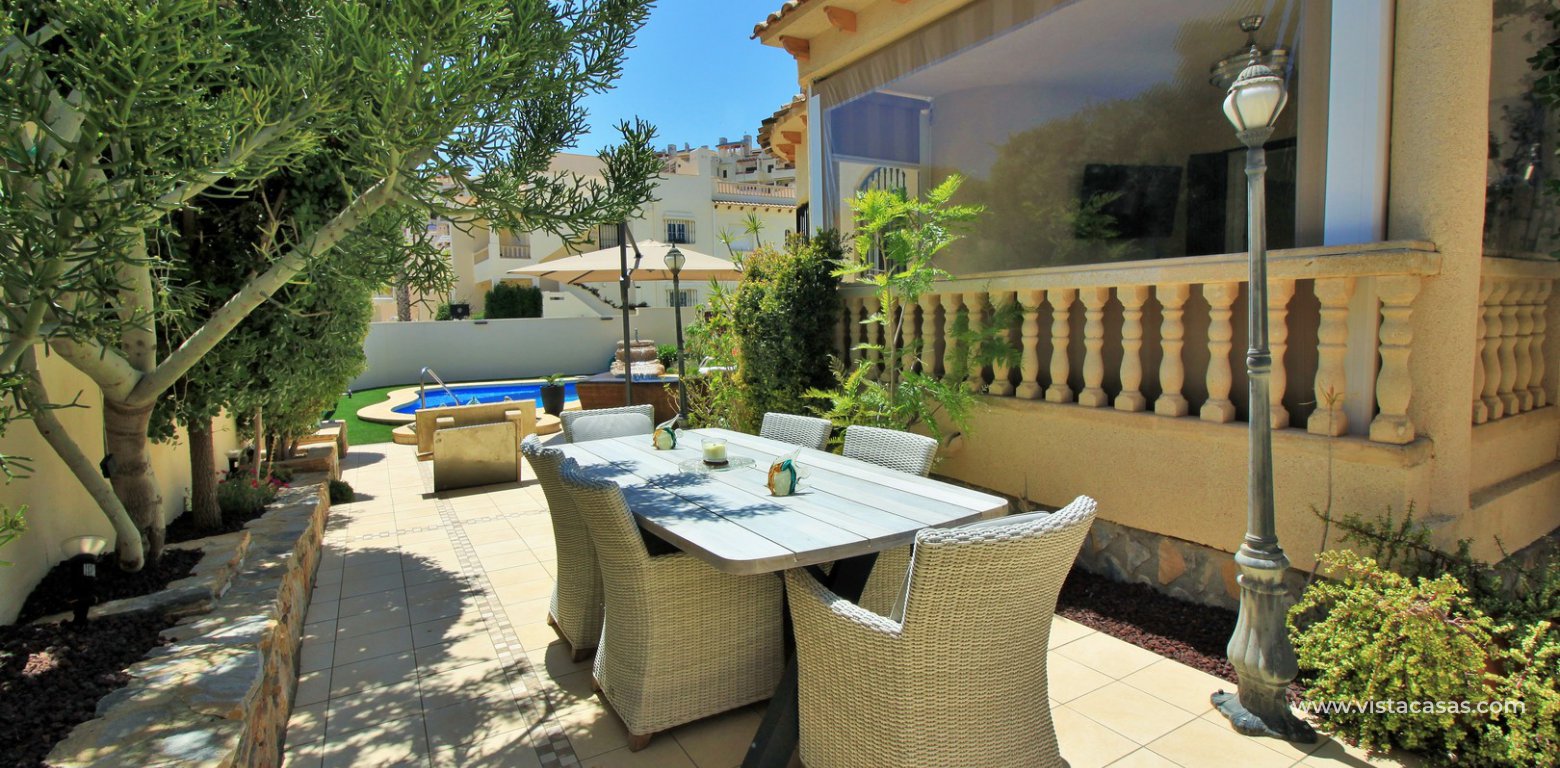 Detached villa for sale with private pool in Las Rambas golf outside garden
