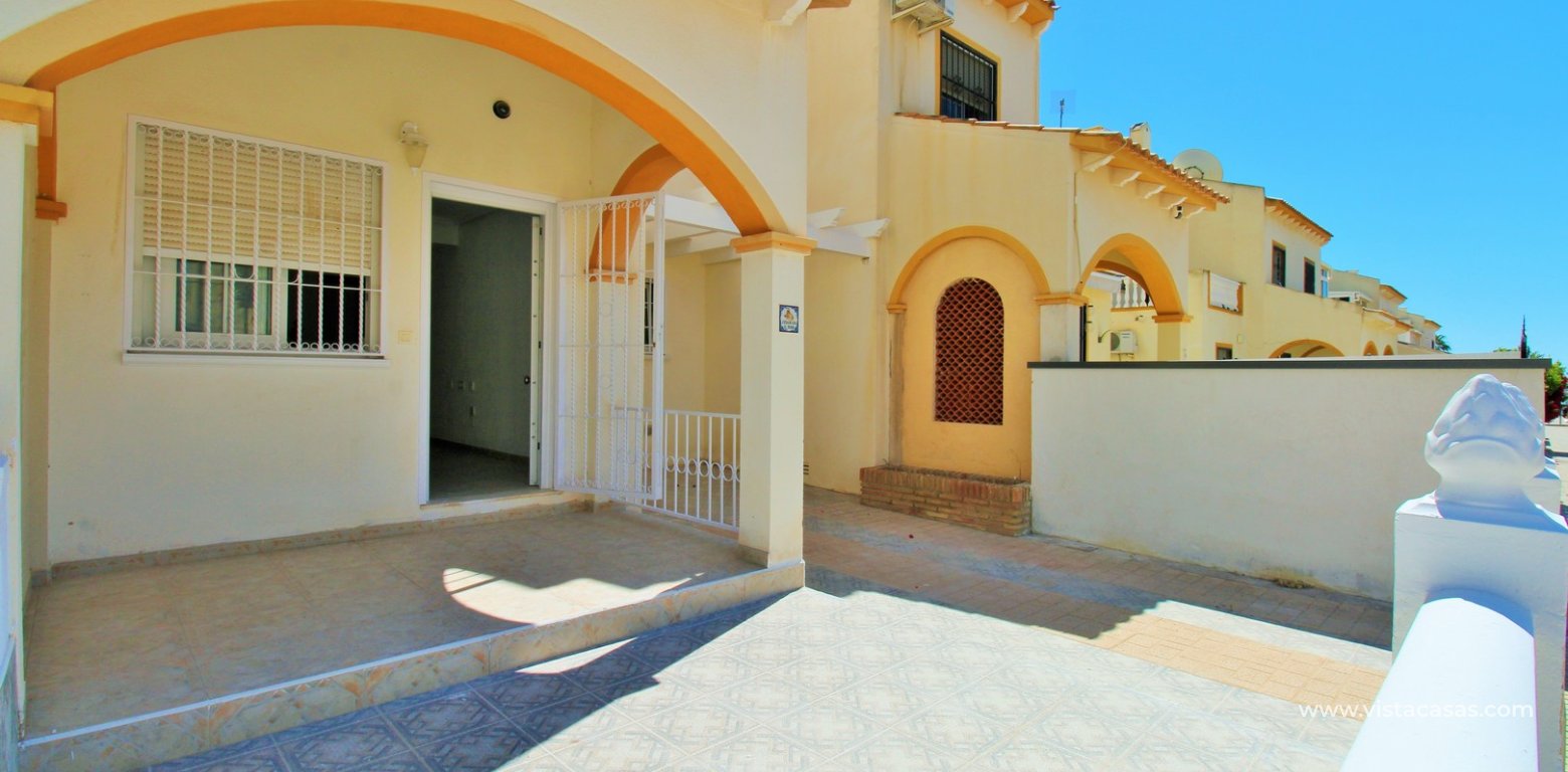 South-Facing 2 Bedroom Townhouse in Playa Flamenca Perla del Mar 2 front terrace