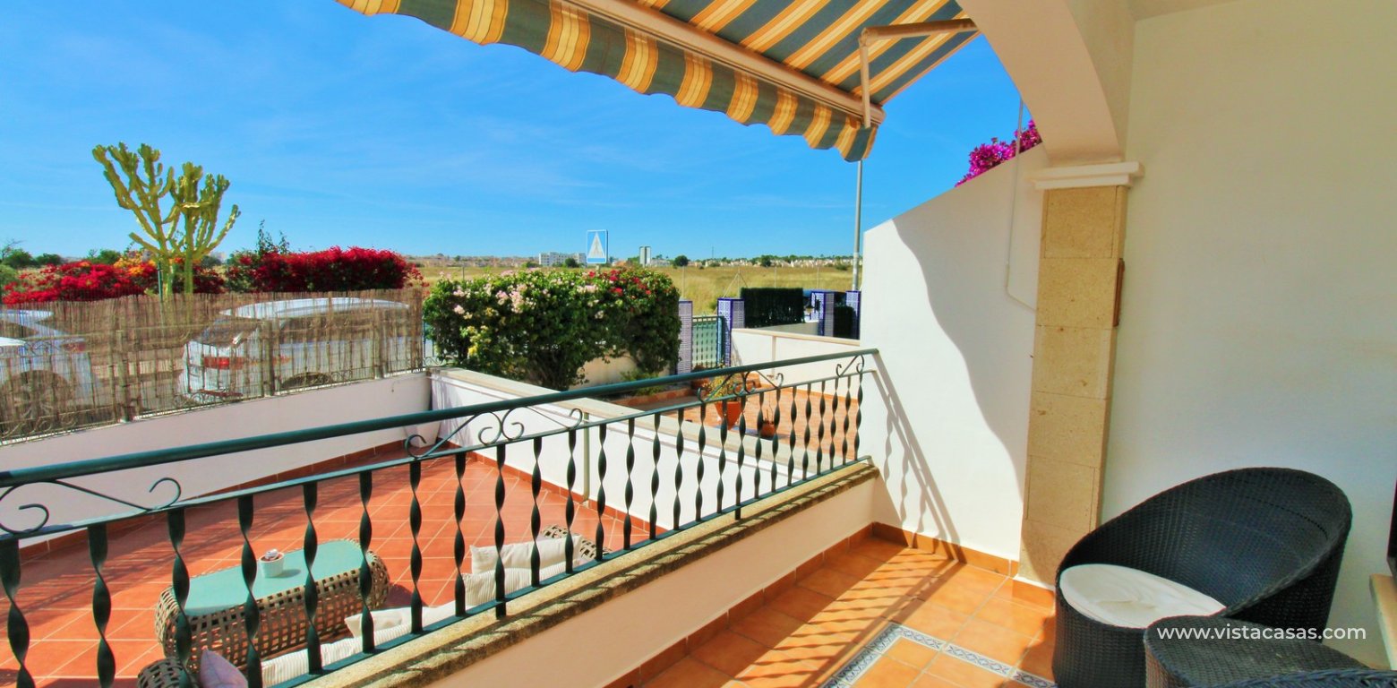 South-Facing 3 Bedroom Buhardilla Townhouse For Sale In R13 Pau 8 raised terrace