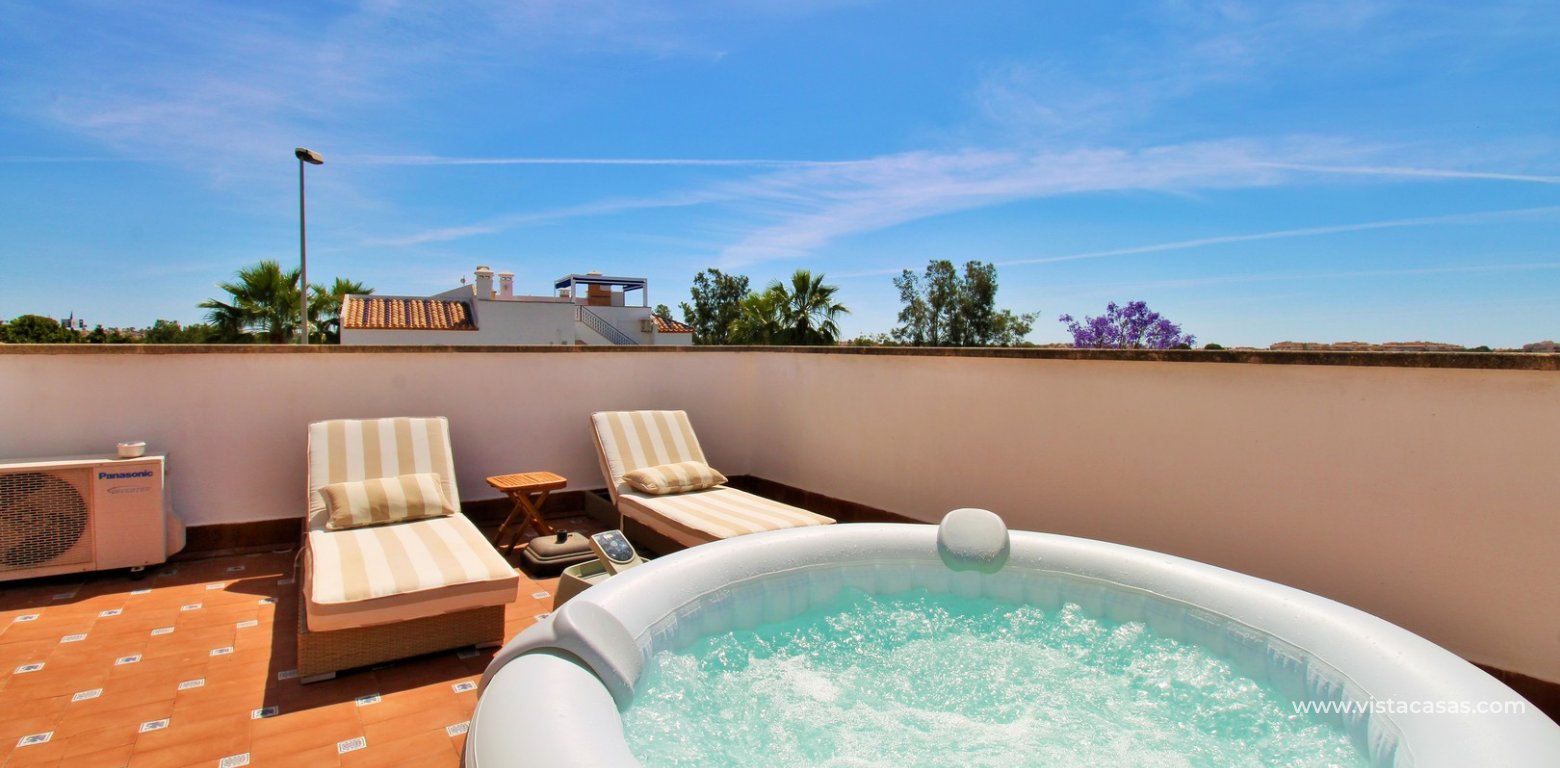 South-Facing 3 Bedroom Buhardilla Townhouse For Sale In R13 Pau 8 balcony