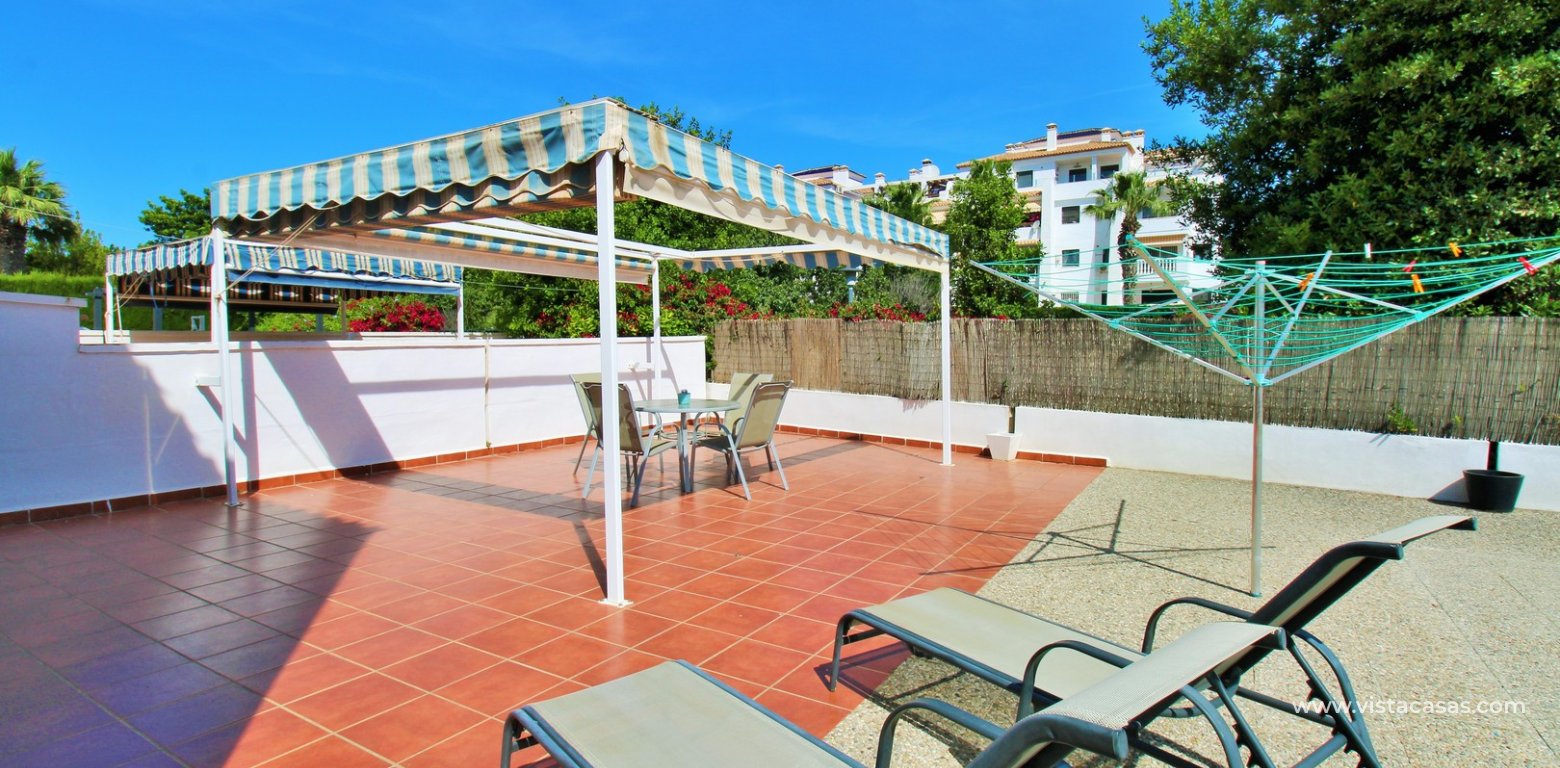 South-Facing 3 Bedroom Buhardilla Townhouse For Sale In R13 Pau 8 back terrace