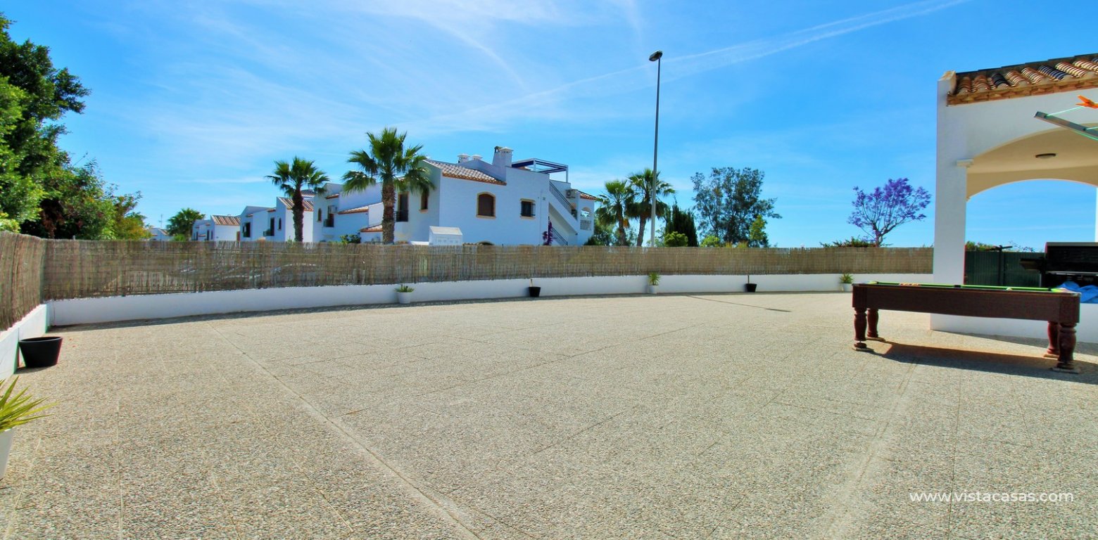 South-Facing 3 Bedroom Buhardilla Townhouse For Sale In R13 Pau 8 private garden room for pool