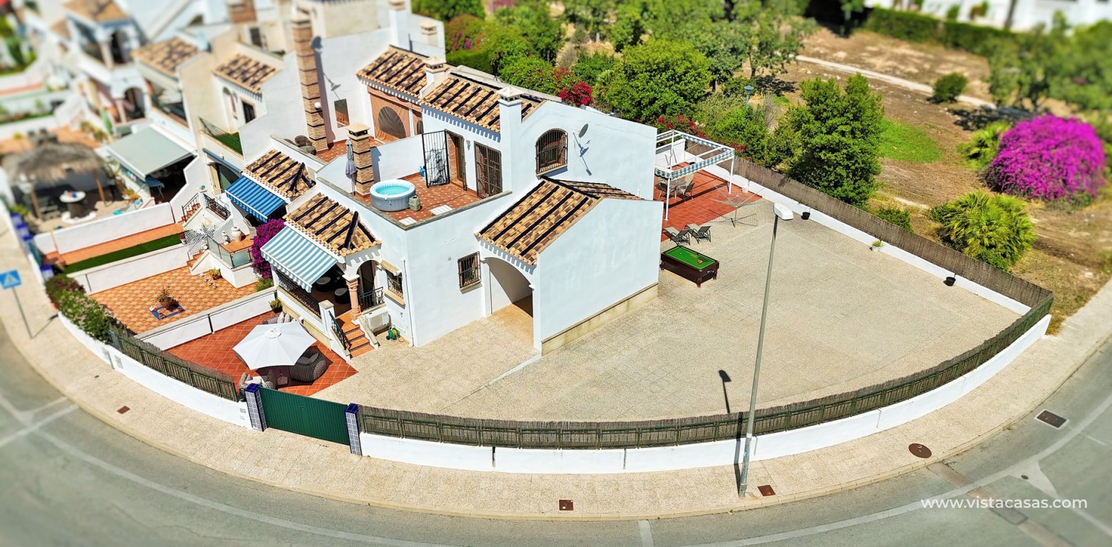 South-Facing 3 Bedroom Buhardilla Townhouse For Sale In R13 Pau 8 drone view