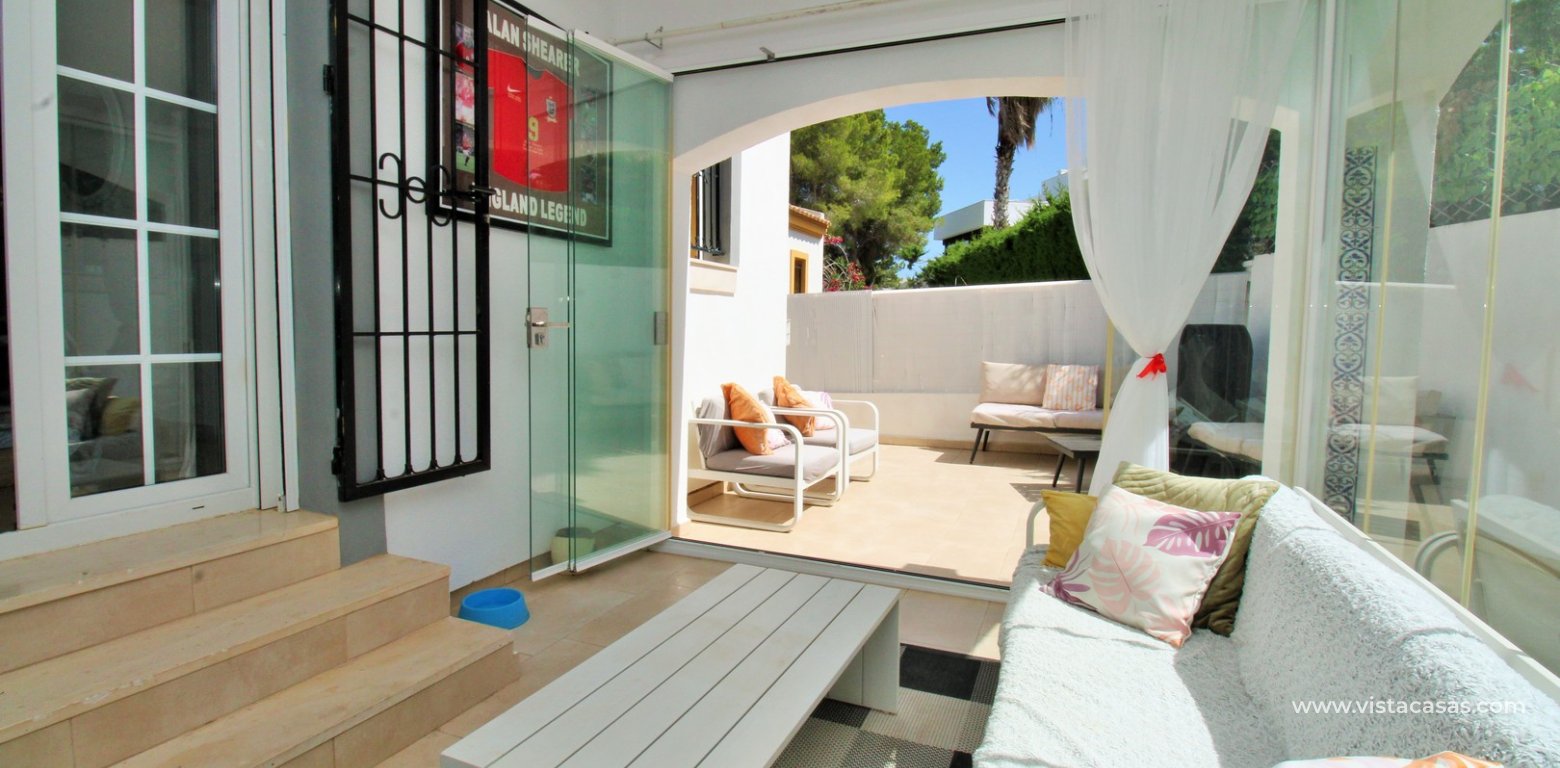 Renovated 3 Bed Villa Near Villamartin Plaza rear terrace enclosed