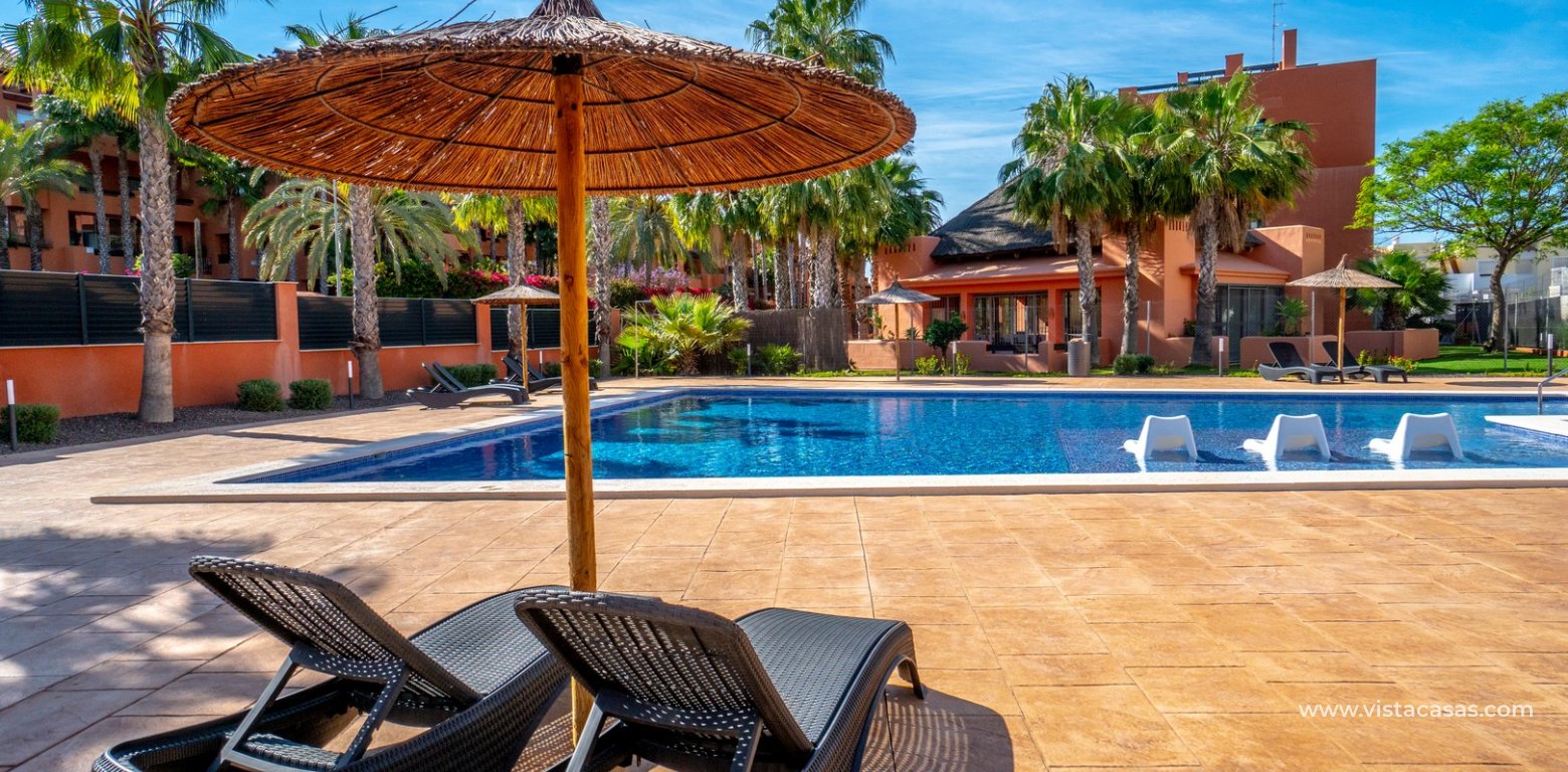 Modern 2 Bed Apartment For Sale in Palapa Golf Villamartin communal pool