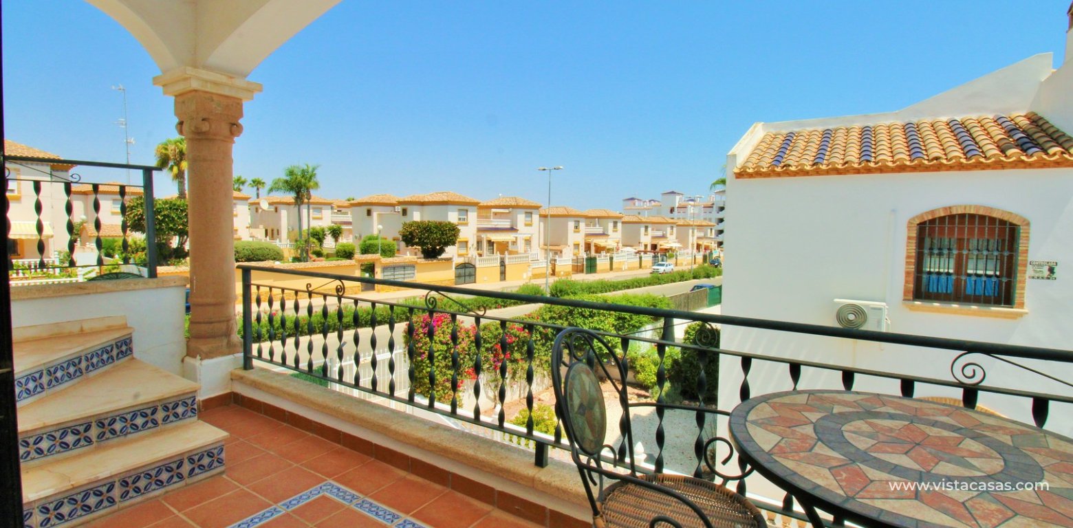 2 Bed Apartment with Solarium in Brisas del Mar Pau 8 front balcony