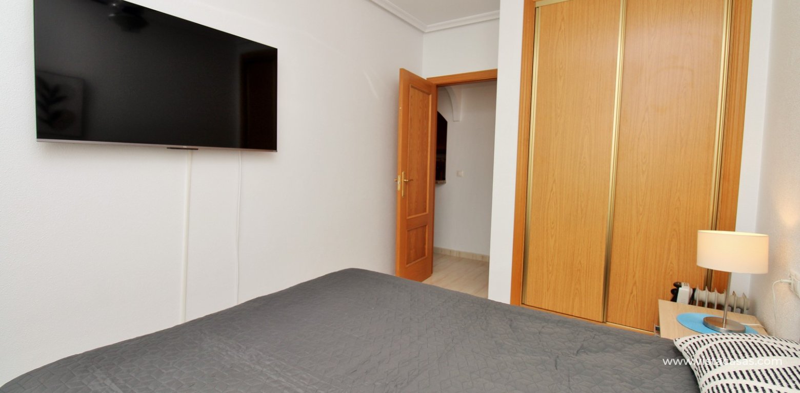 Corner 2 Bed Apartment For Sale in Res. Angelina San Miguel de Salinas master bedroom fitted wardrobes