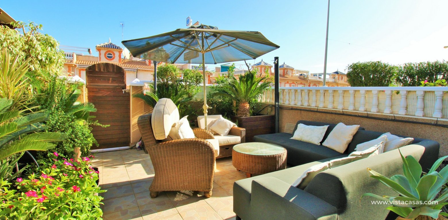 3 Bed Villa for sale La Pinada Playa Flamenca garden front