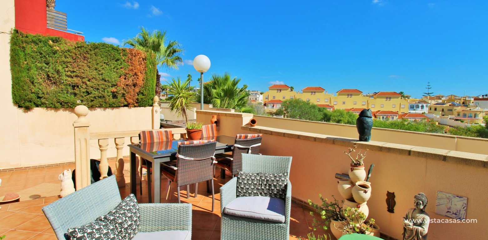 3 bedroom quad with sea views in Vista Azul Villamartin terrace