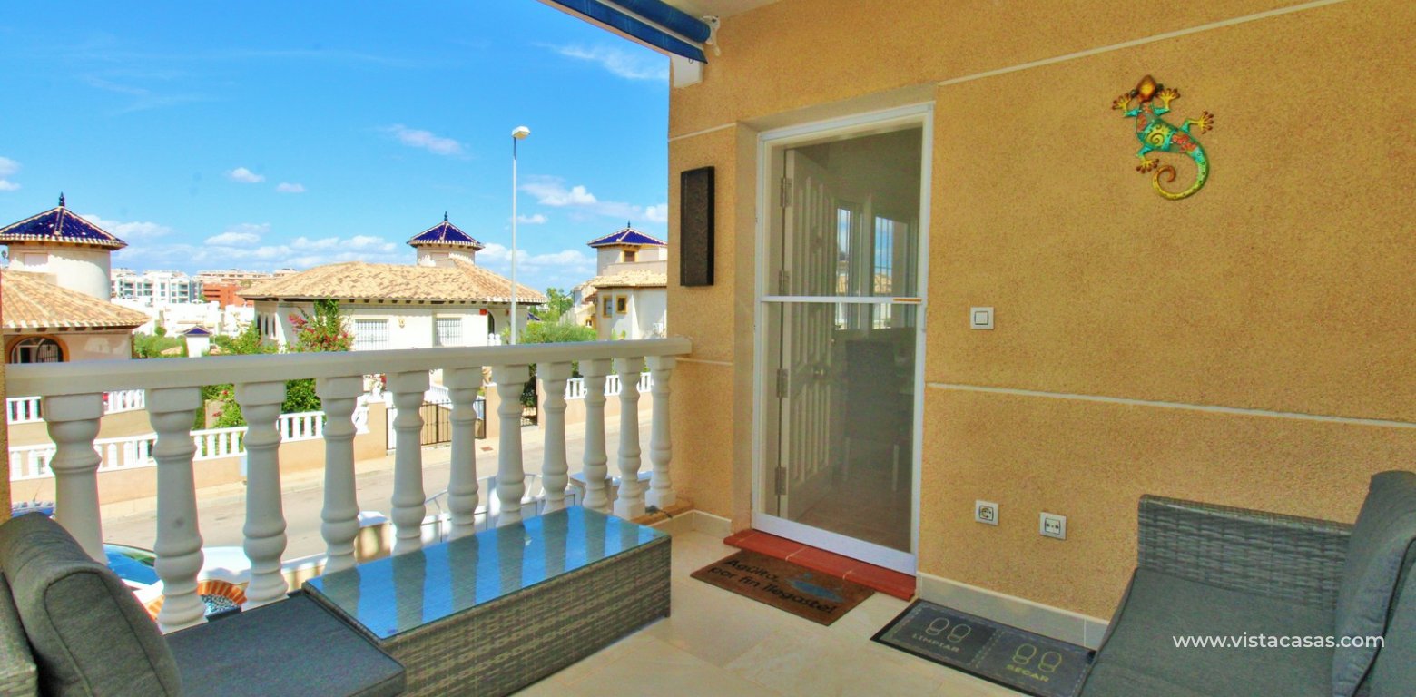Detached 3 Bed Villa for sale Monte Golf Villamartin front balcony