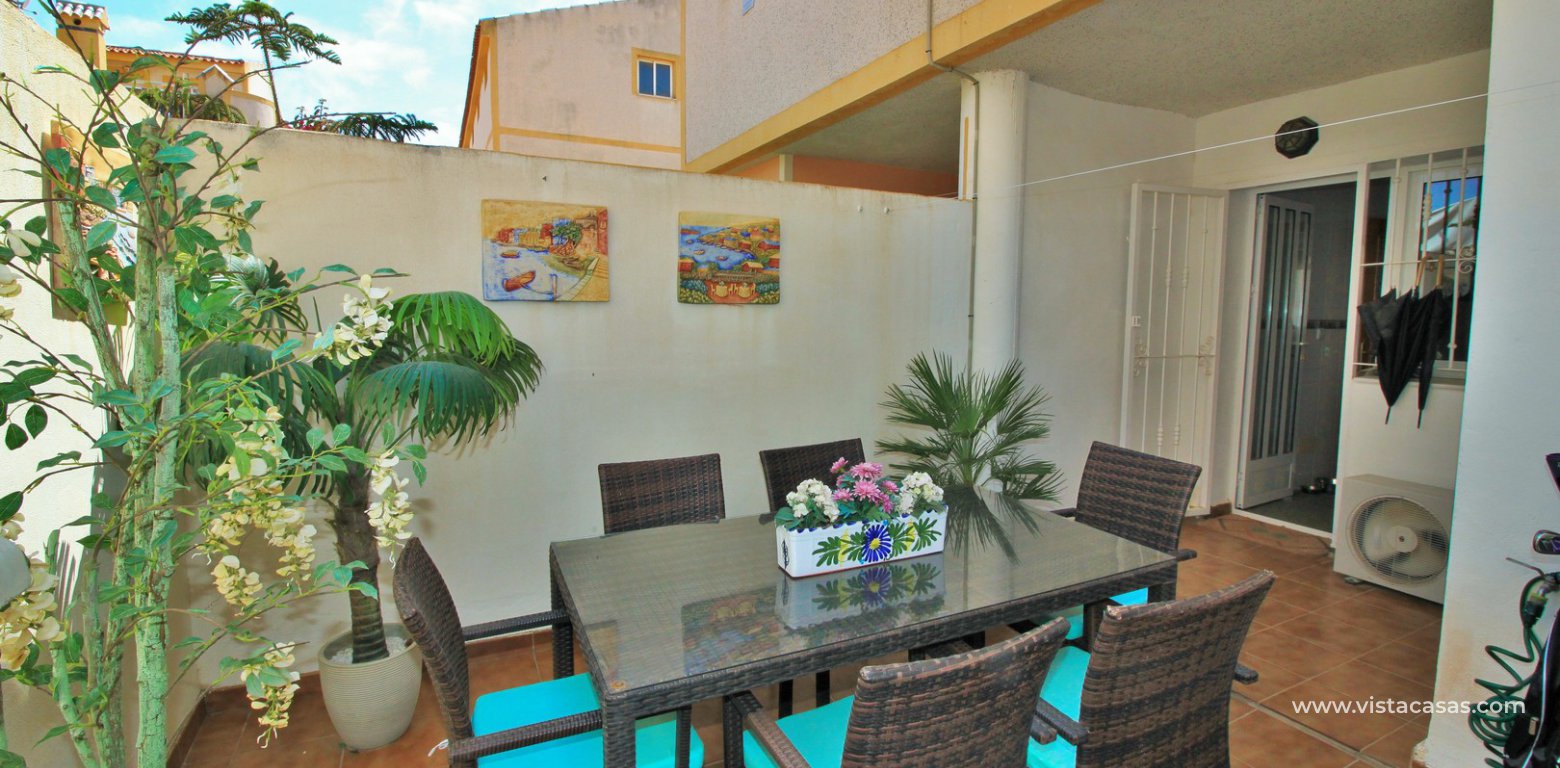Townhouse for sale Amapolas VII Playa Flamenca rear terrace