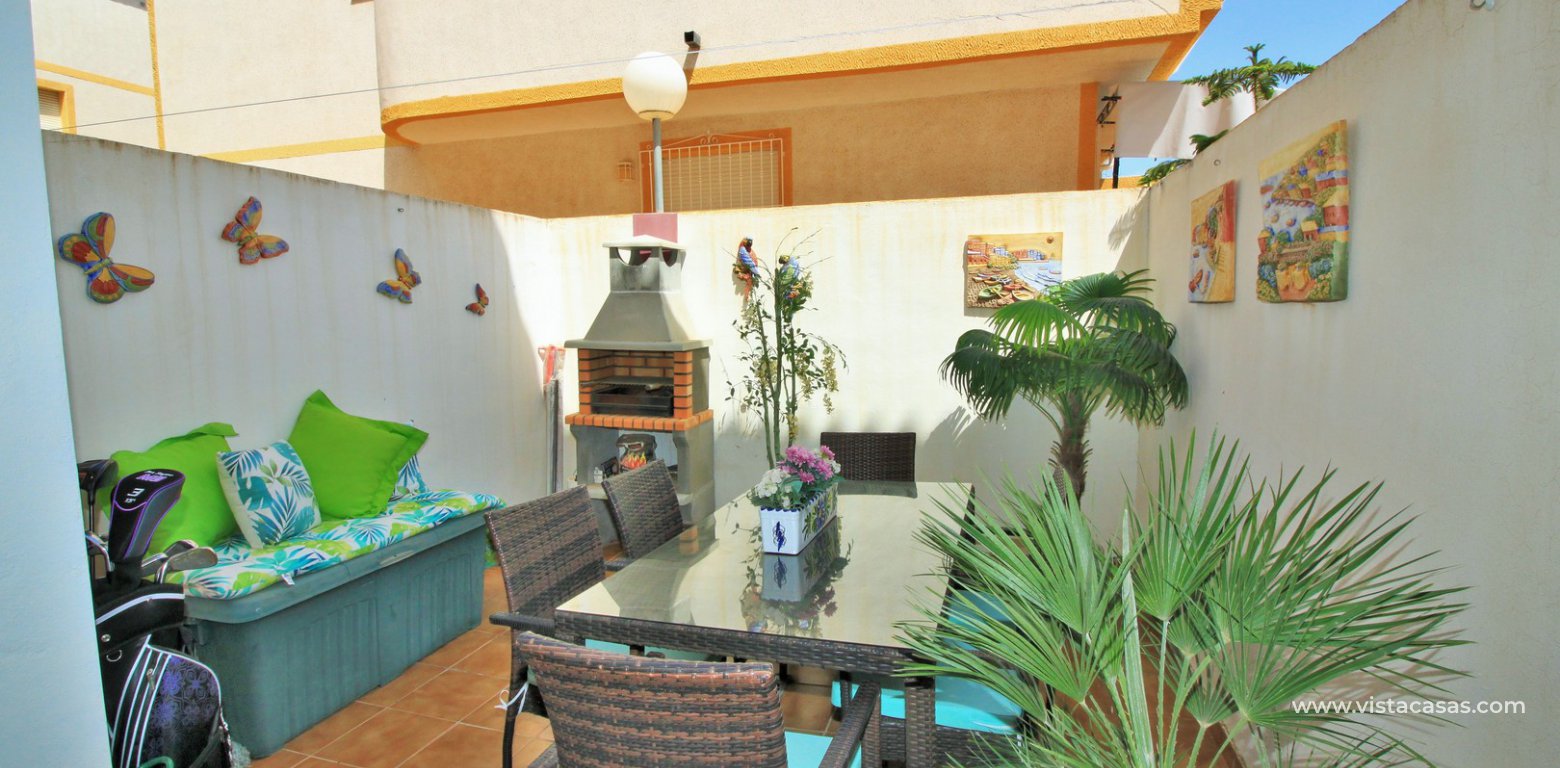 Townhouse for sale Amapolas VII Playa Flamenca rear terrace 2