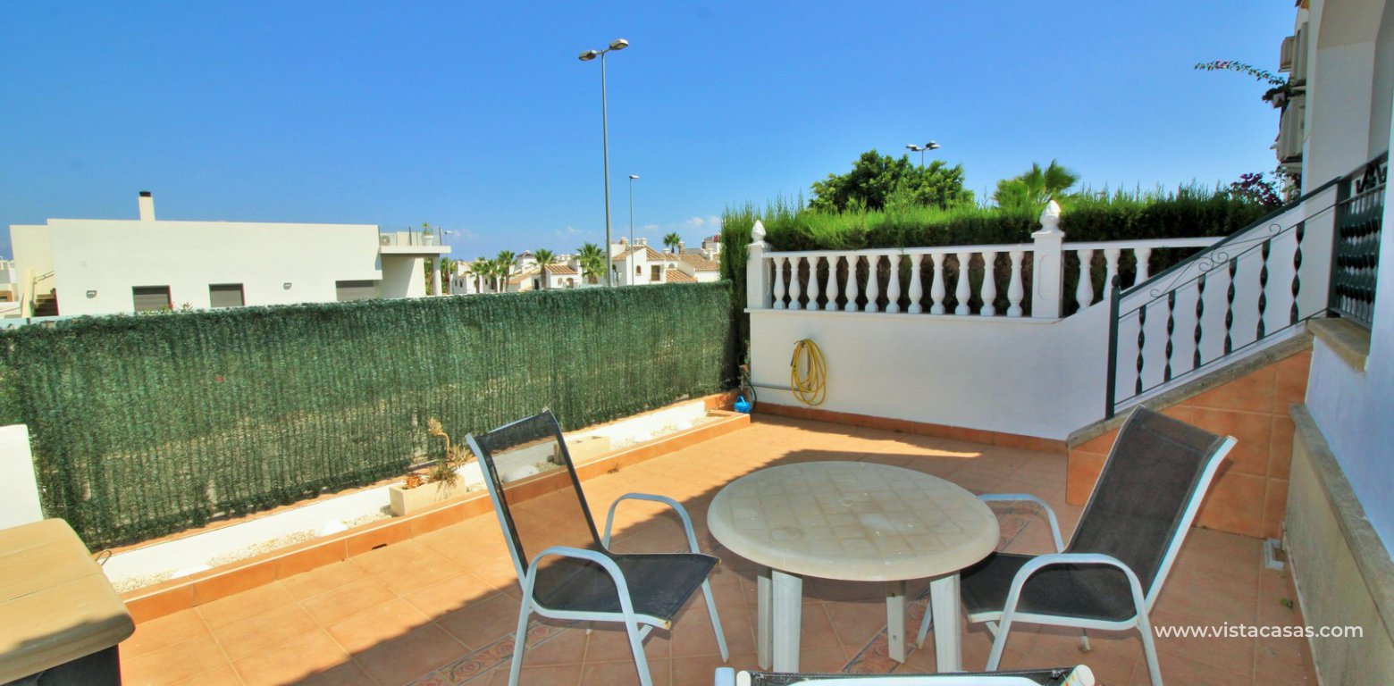 Buhardilla townhouse for sale in Pau 8 Villamartin Las Mariposas rear garden