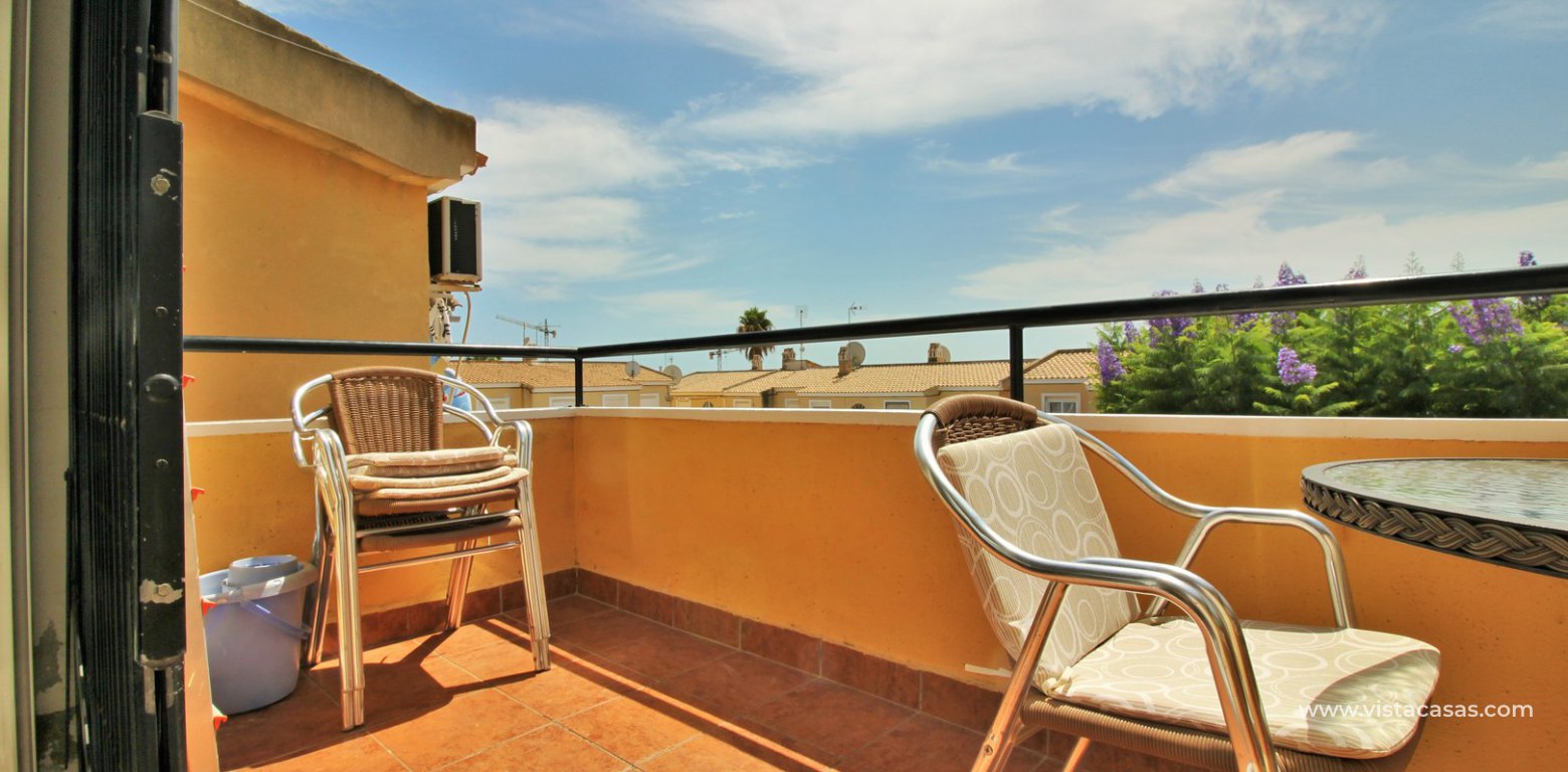 South facing apartment for sale Lomas del Golf Villamartin overlooking the pool balcony 2