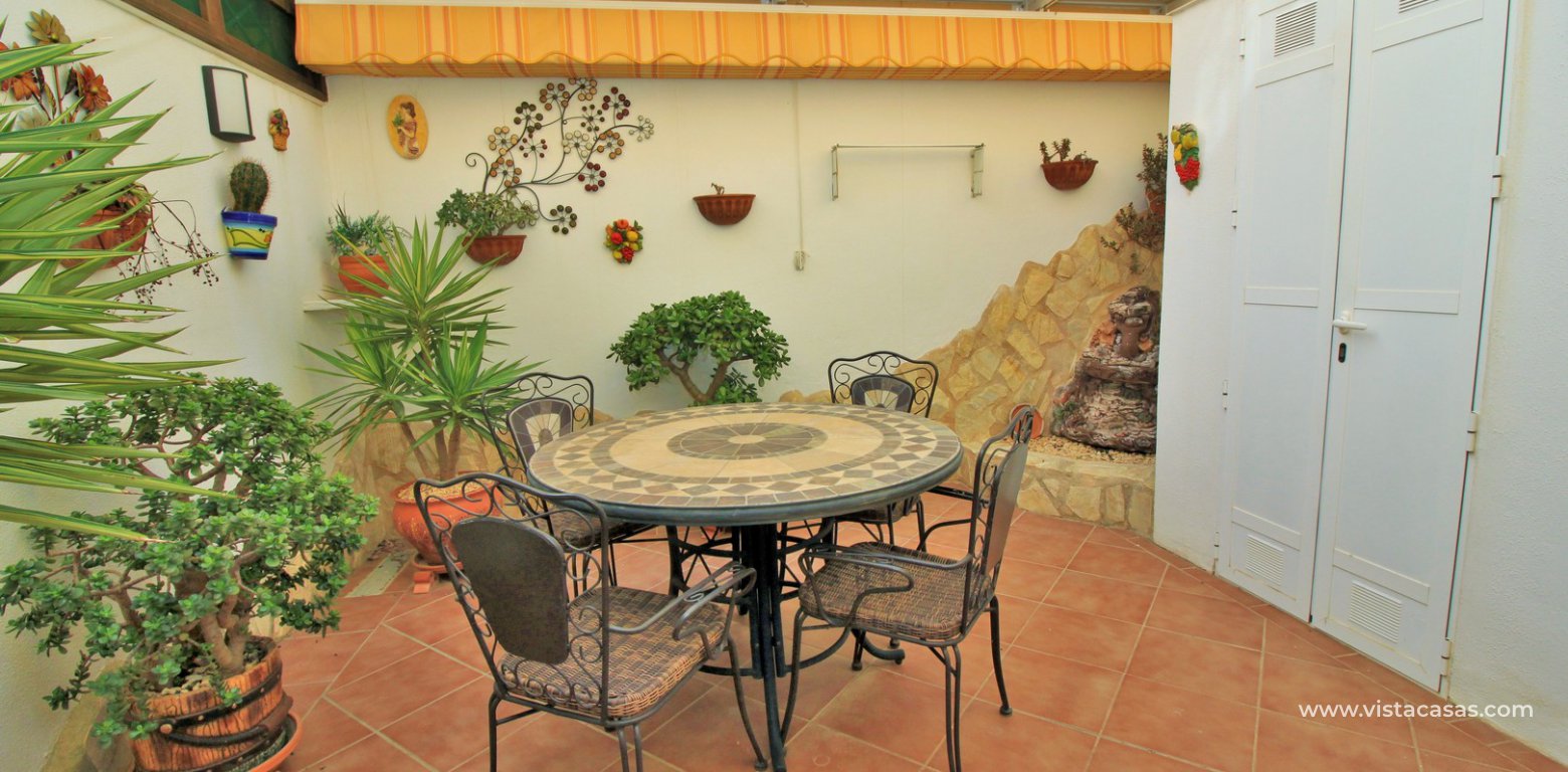 Townhouse for sale in Bosque de las Lomas Villamartin rear terrace