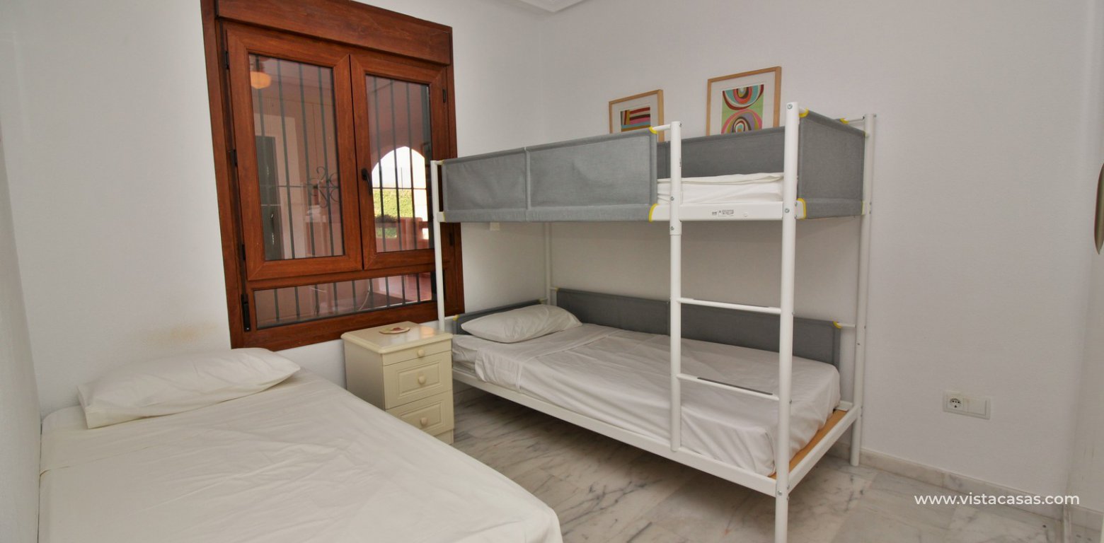 South facing apartment overlooking the pool in Pau 8 Villamartin twin bedroom