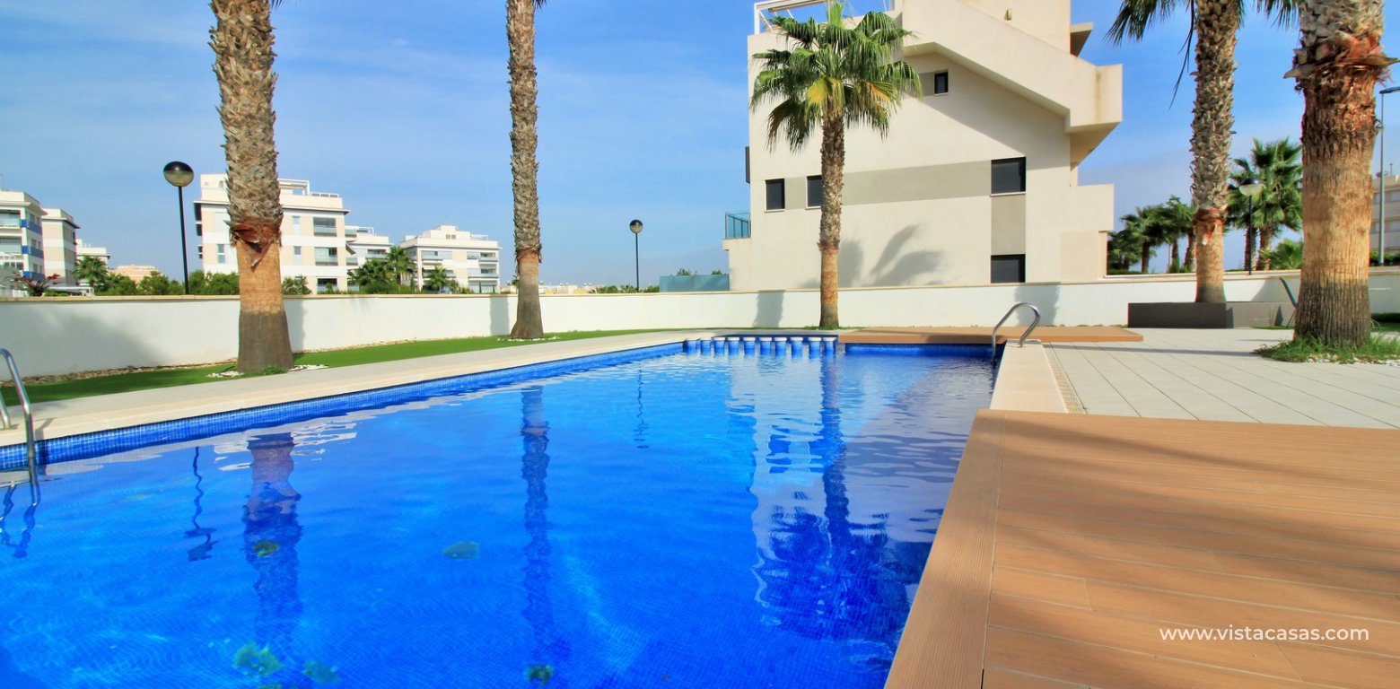 Penthouse apartment for sale Zenia Beach II Los Dolses communal pool