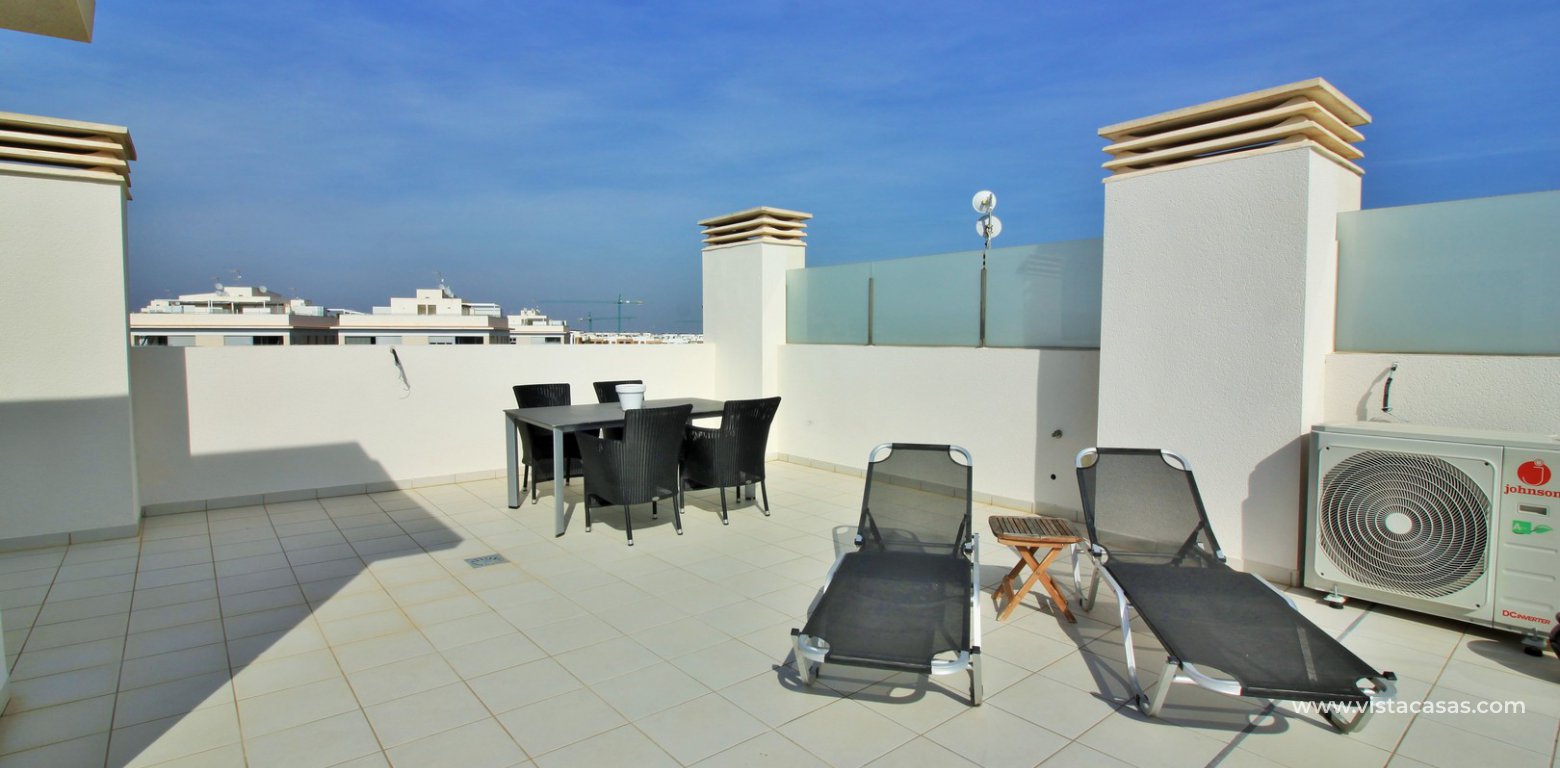 Penthouse apartment for sale Zenia Beach II Los Dolses roof terrace
