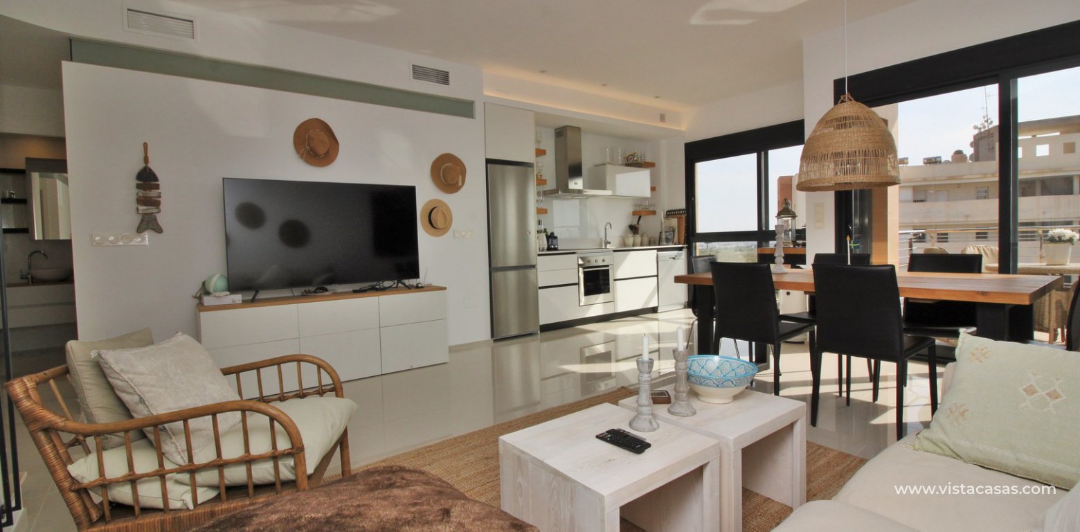 Penthouse apartment for sale Zenia Beach II Los Dolses lounge 2