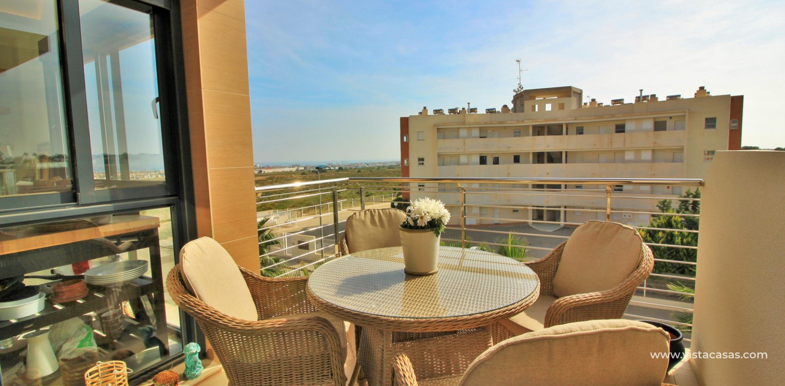 Penthouse apartment for sale Zenia Beach II Los Dolses balcony
