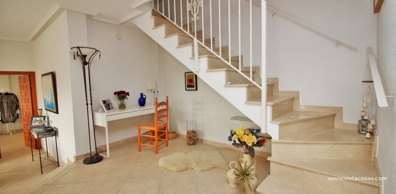 Detached villa for sale with private pool La Siesta Torrevieja stairs