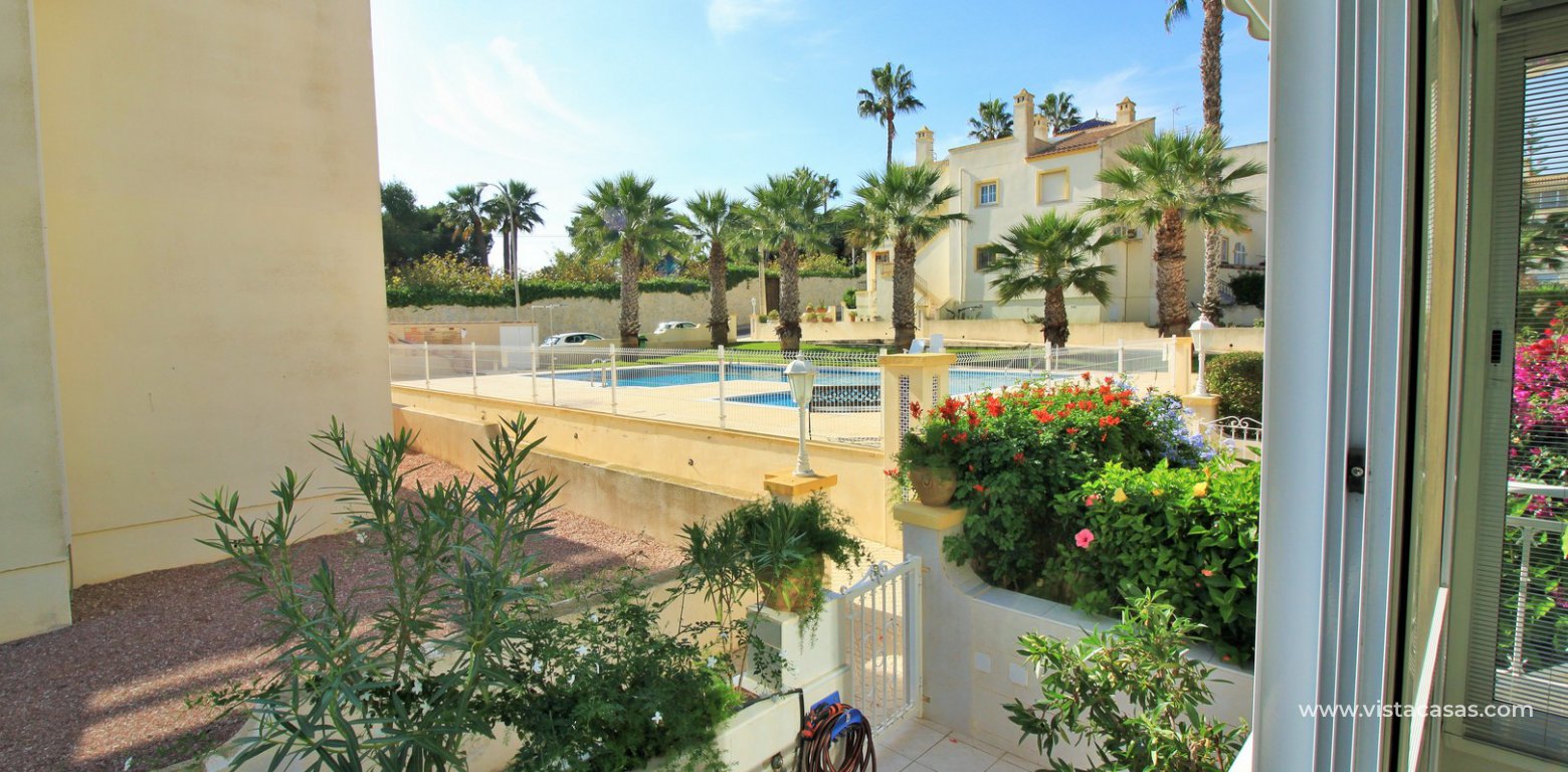 South facing ground floor apartment with pool views for sale Valencia Norte Villamartin terrace pool view