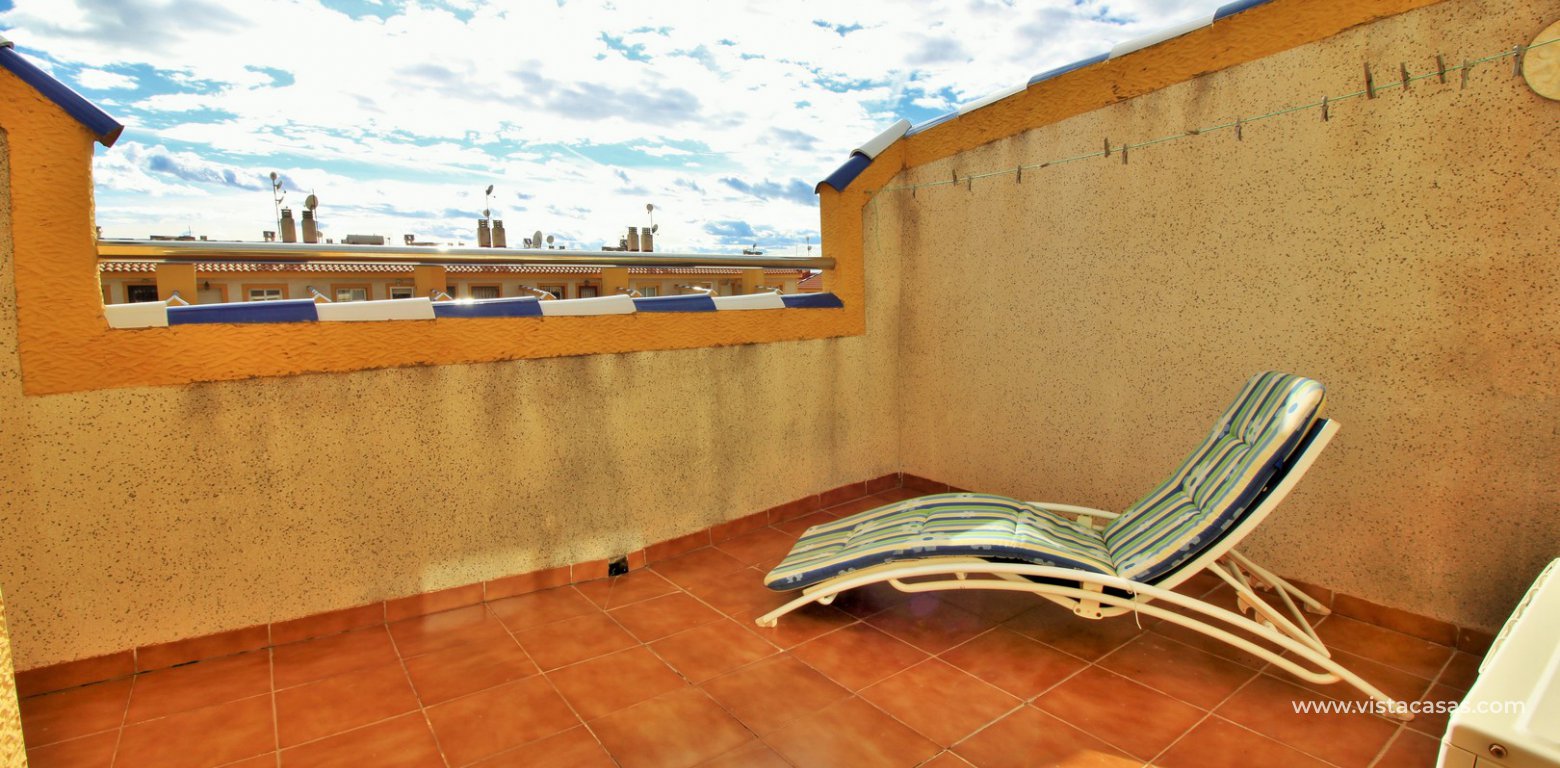 South facing townhouse for sale Amapolas VII Playa Flamenca master bedroom balcony