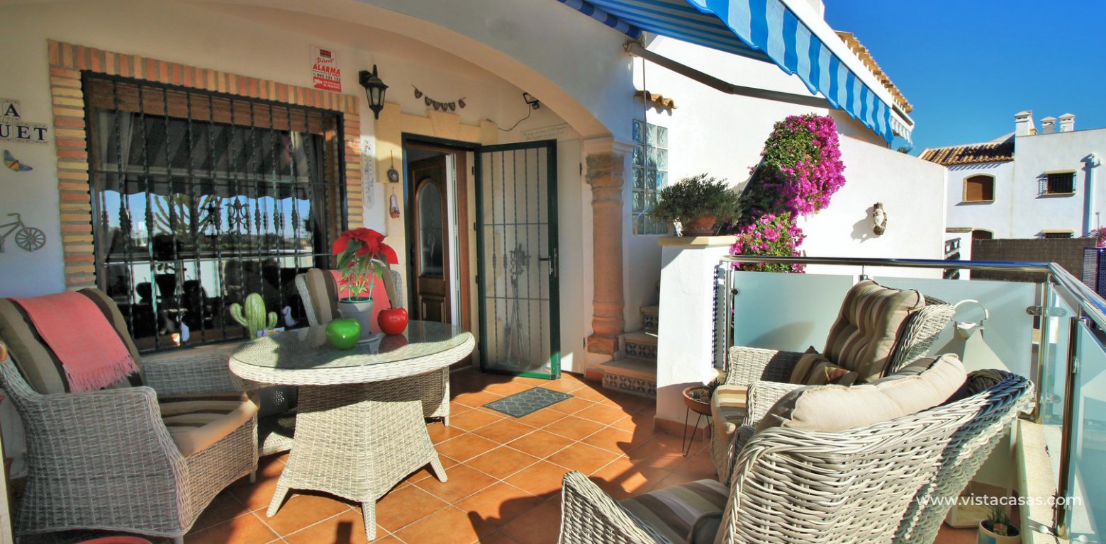 South facing Lola bungalow for sale Pau 8 Villamartin porch