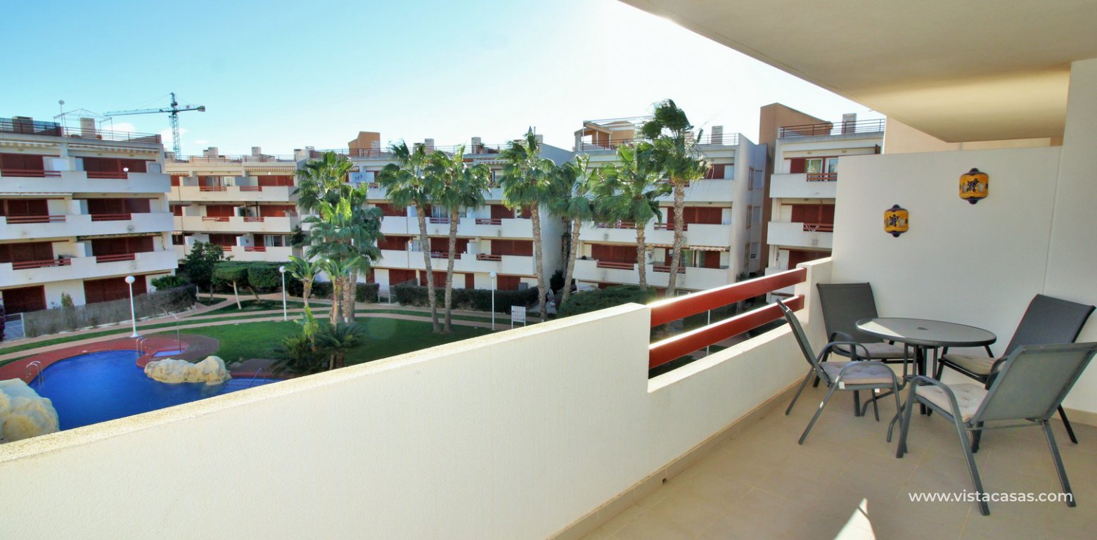 Apartment for sale overlooking the pool El Rincon Playa Flamenca Tourist Licence balcony 3