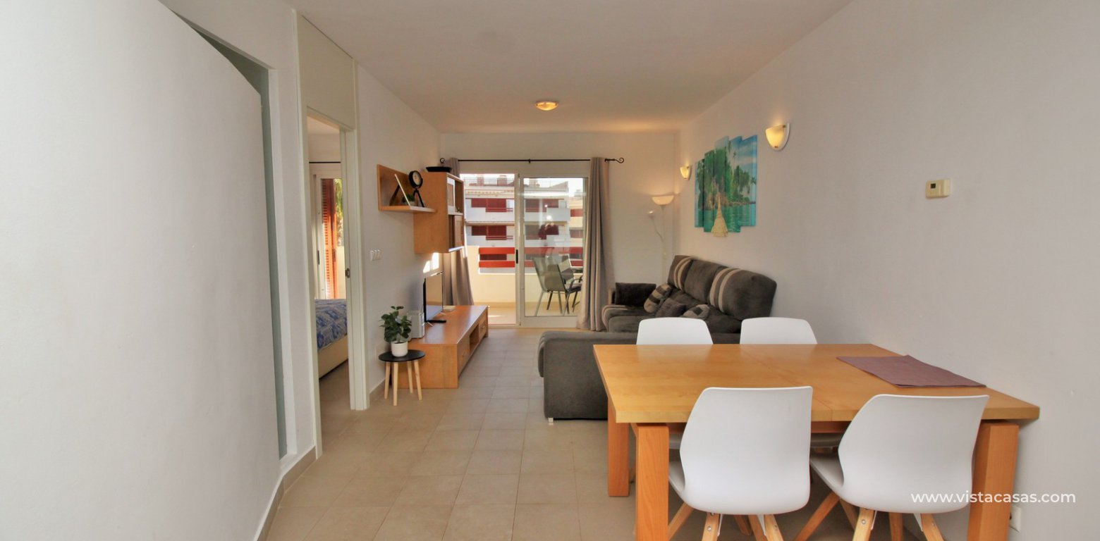 Apartment for sale overlooking the pool El Rincon Playa Flamenca Tourist Licence living area