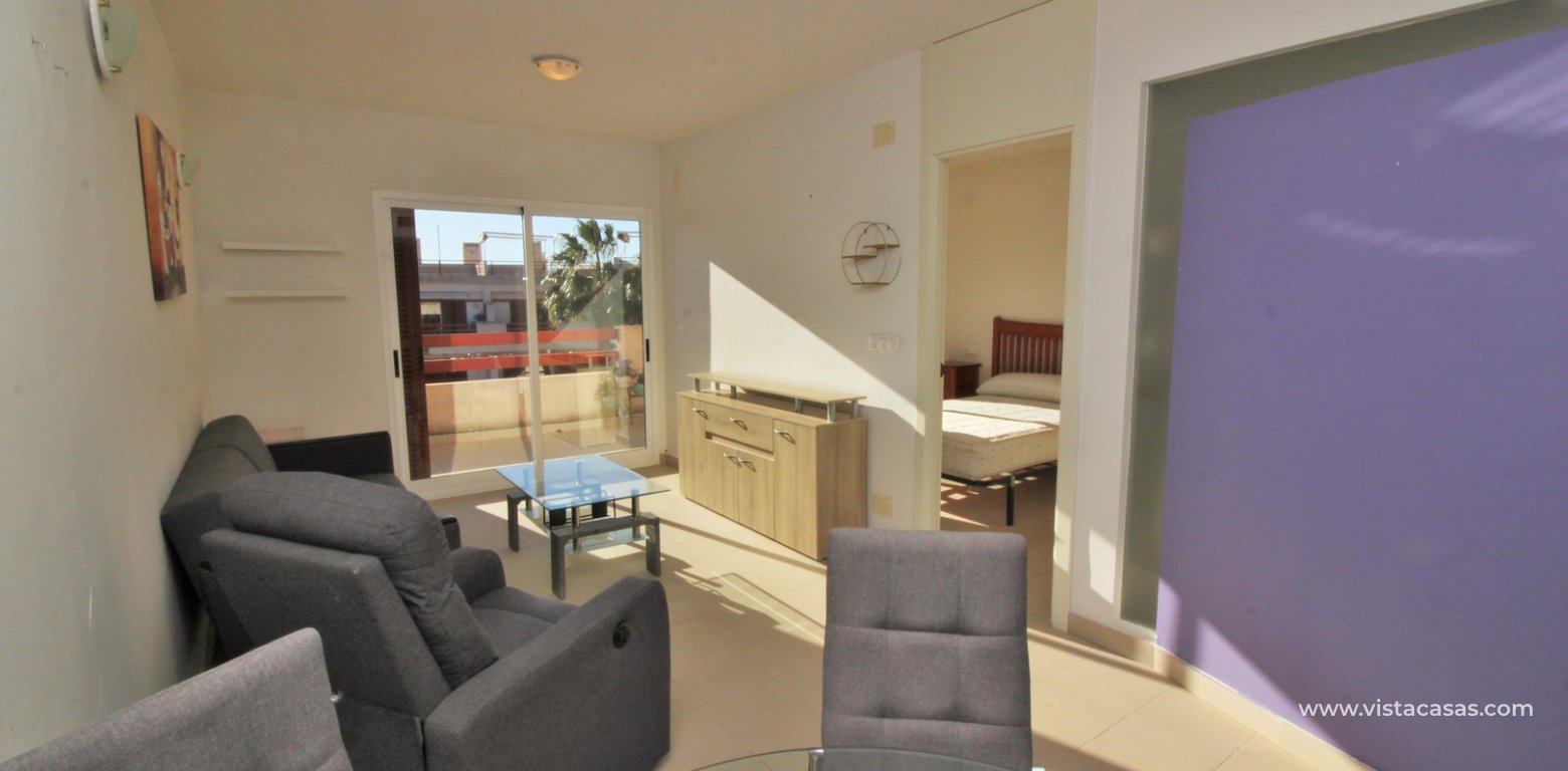 South facing penthouse apartment for sale El Rincon Playa Flamenca kitchen open plan