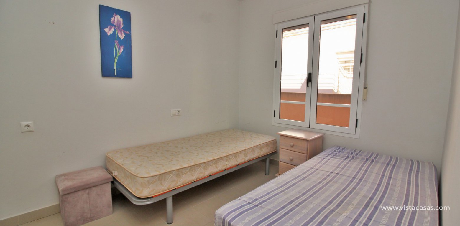 South facing penthouse apartment for sale El Rincon Playa Flamenca twin bedroom
