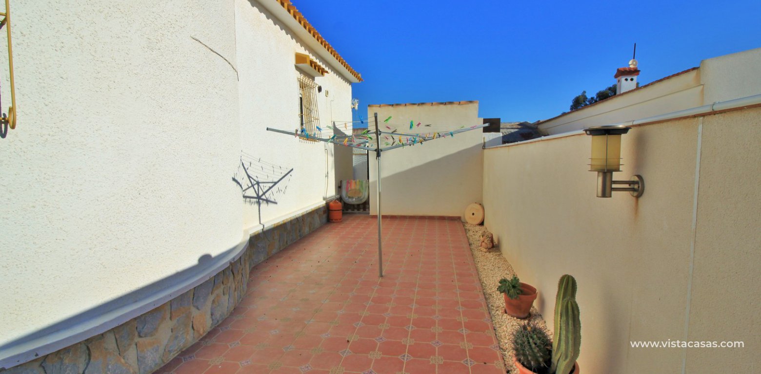 South facing 4 bedroom detached villa with private pool for sale Los Dolses annex rear garden