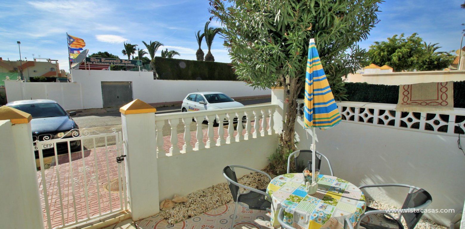 South facing ground floor apartment for sale La Florida front garden