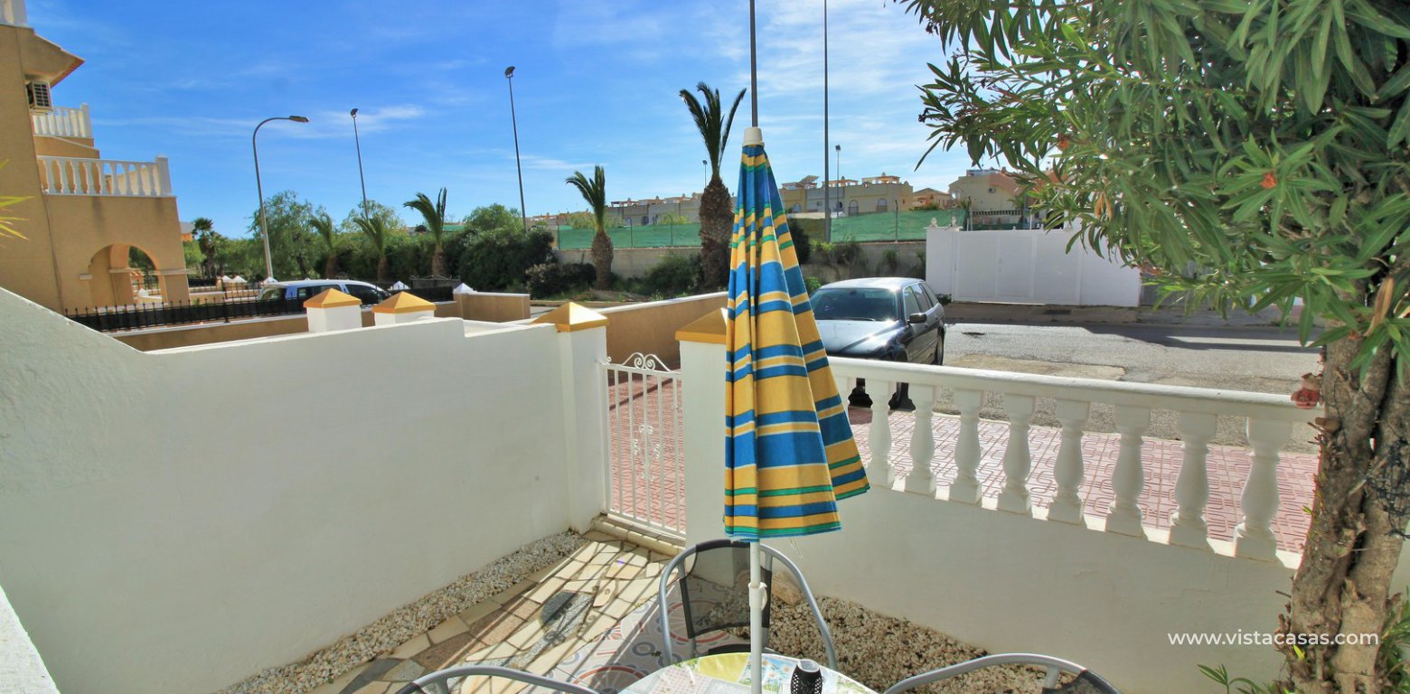 South facing ground floor apartment for sale La Florida front garden 2